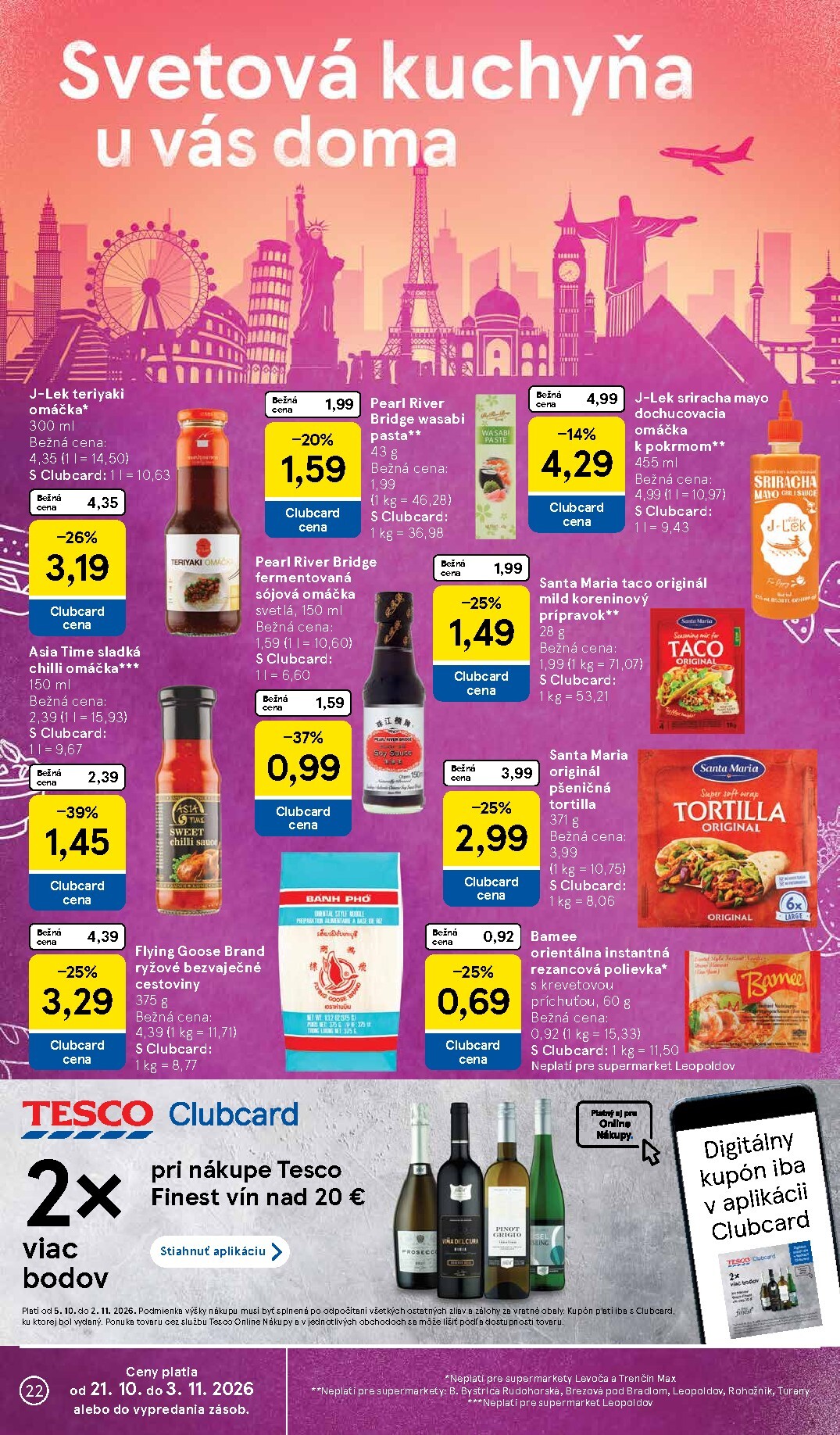 tesco - Nový Tesco supermarket leták od stredy, 21.10.2026 do utorka, 27.10.2026 - page: 22
