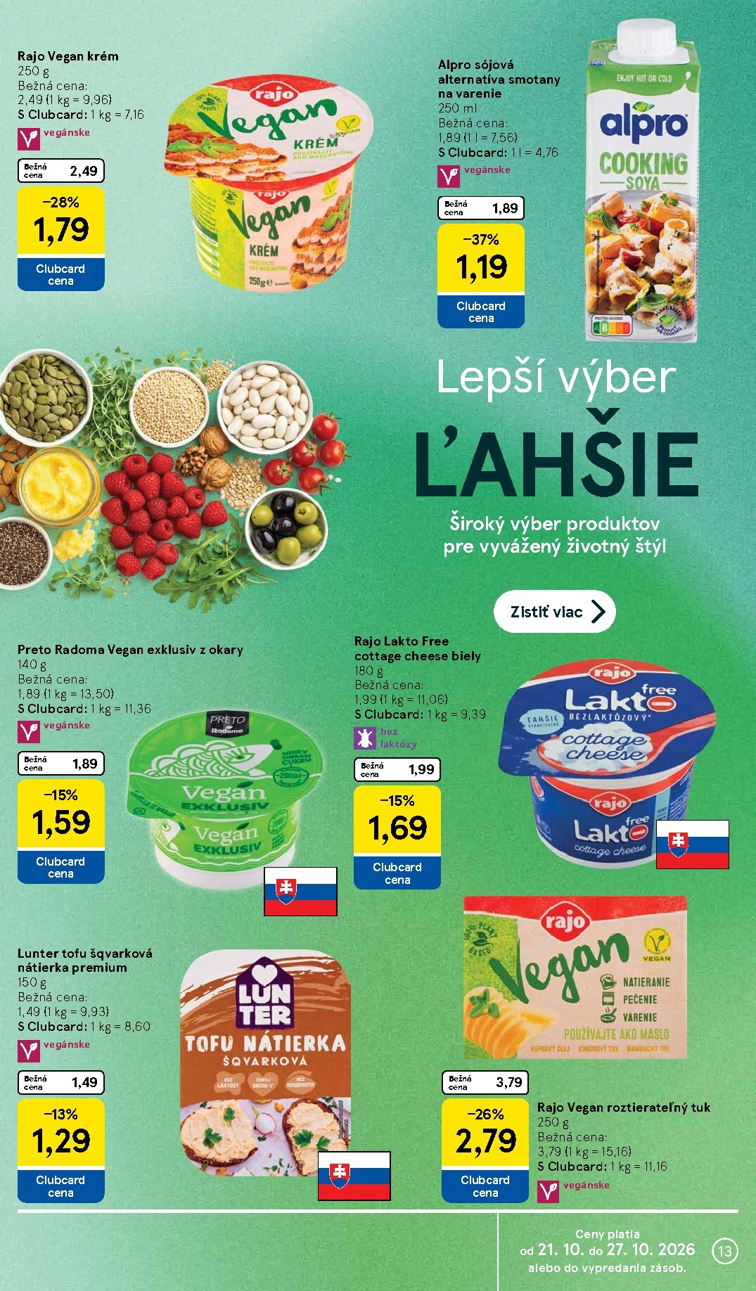 tesco - Nový Tesco supermarket leták od stredy, 21.10.2026 do utorka, 27.10.2026 - page: 13