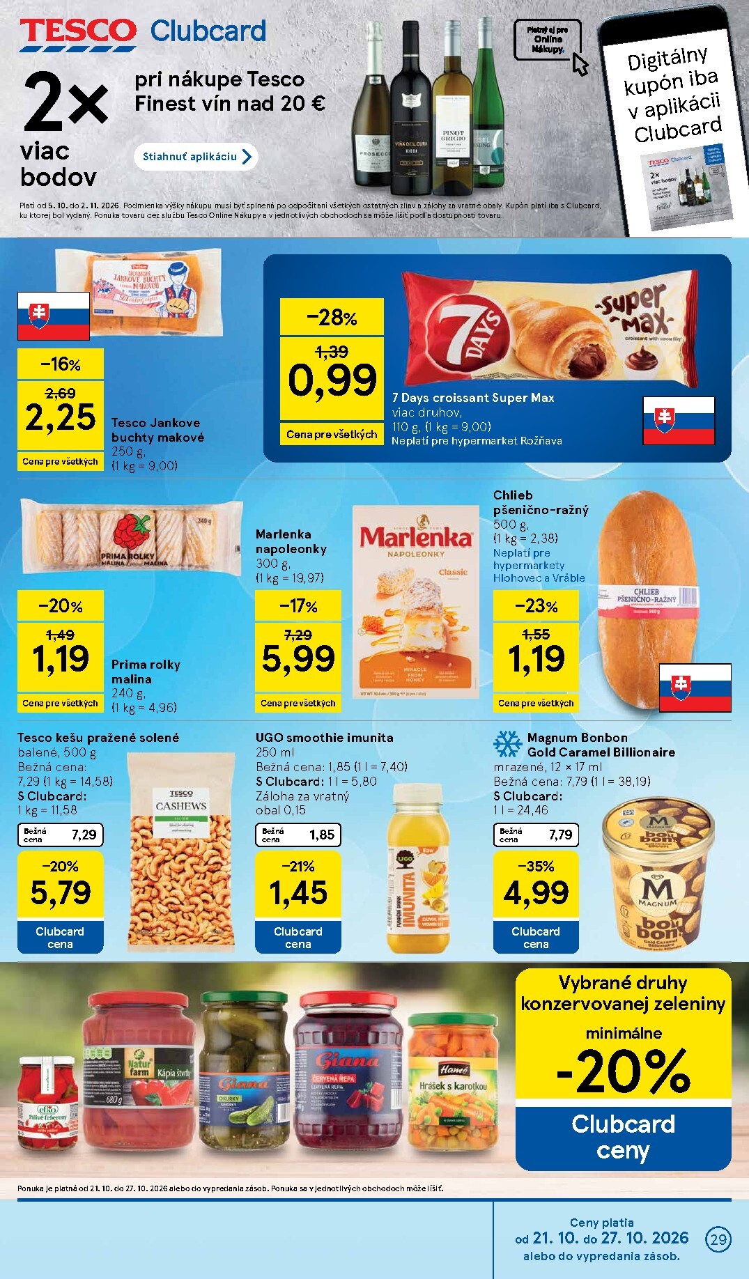 tesco - Nový Tesco leták od stredy, 21.10.2026 do utorka, 27.10.2026 - page: 29