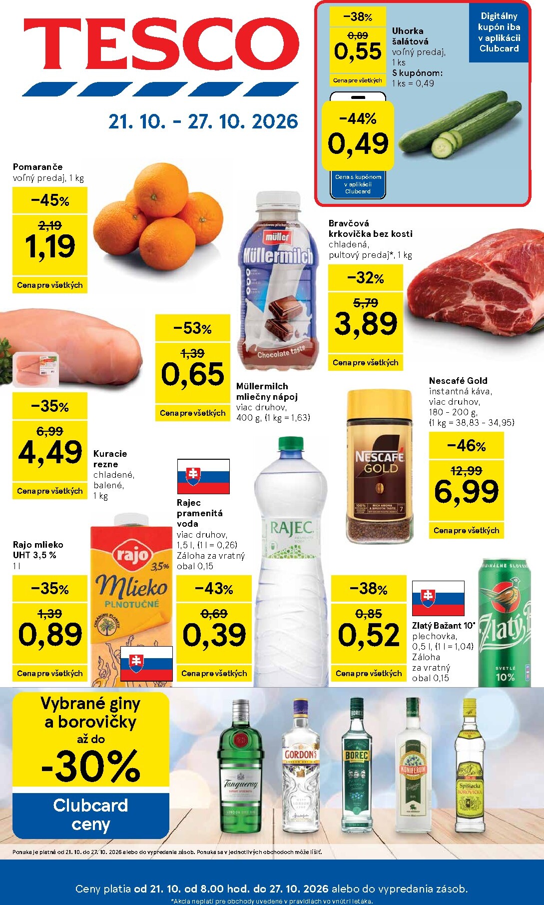 tesco - Nový Tesco leták od stredy, 21.10.2026 do utorka, 27.10.2026