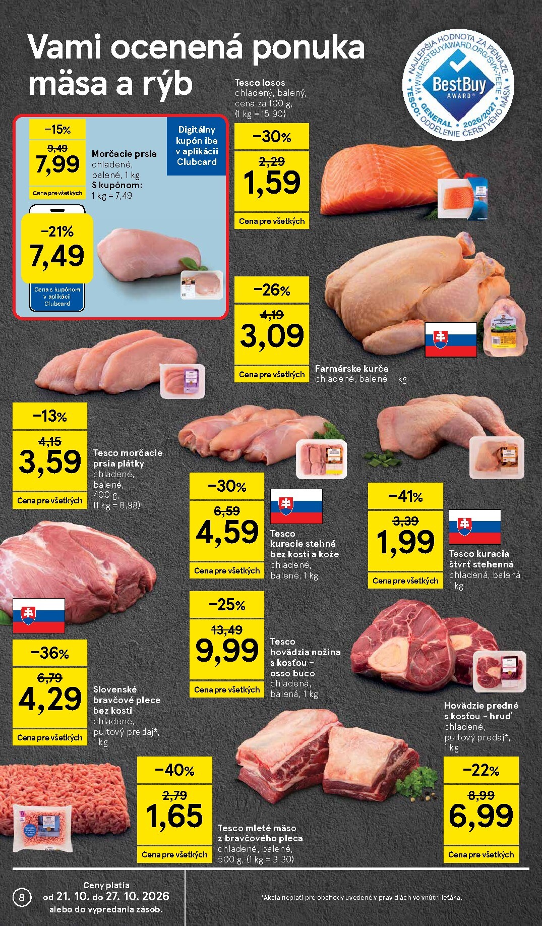 tesco - Nový Tesco leták od stredy, 21.10.2026 do utorka, 27.10.2026 - page: 8