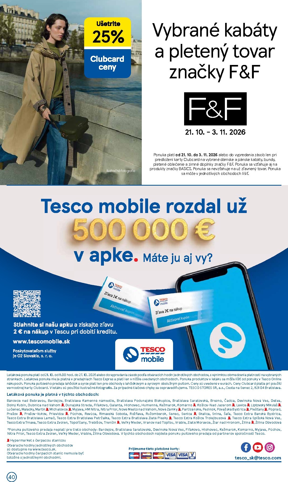 tesco - Nový Tesco leták od stredy, 21.10.2026 do utorka, 27.10.2026 - page: 40