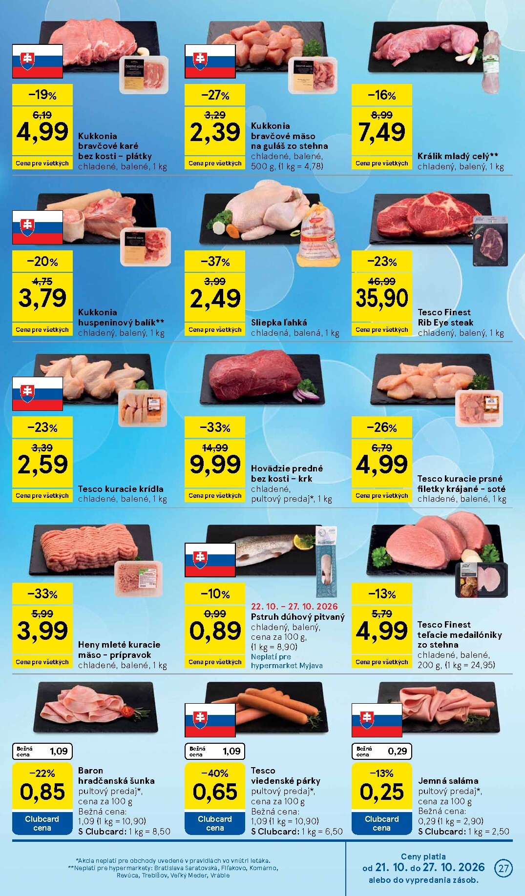 tesco - Nový Tesco leták od stredy, 21.10.2026 do utorka, 27.10.2026 - page: 27