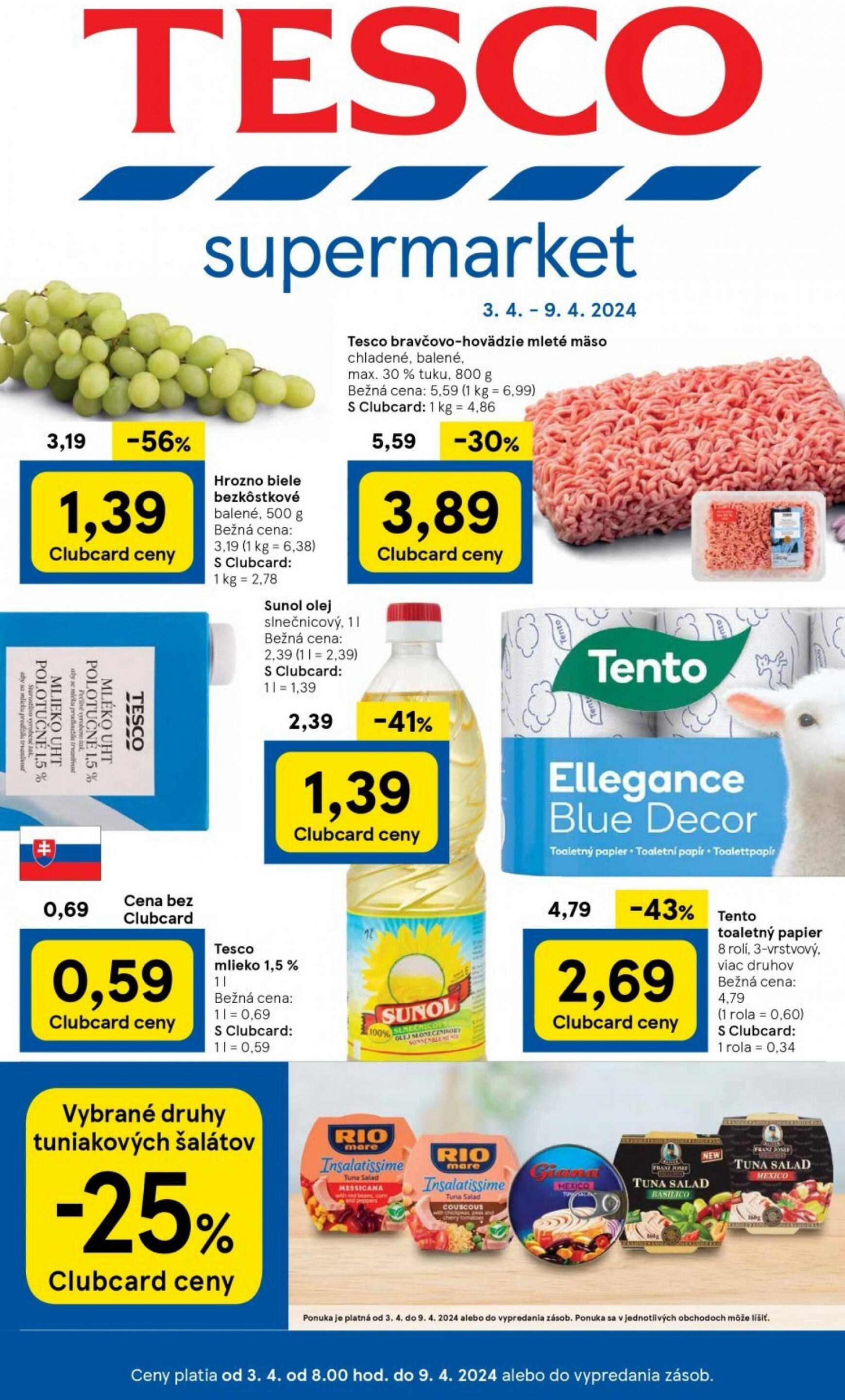 tesco - Tesco supermarket platný od 03.04.2024 - page: 1
