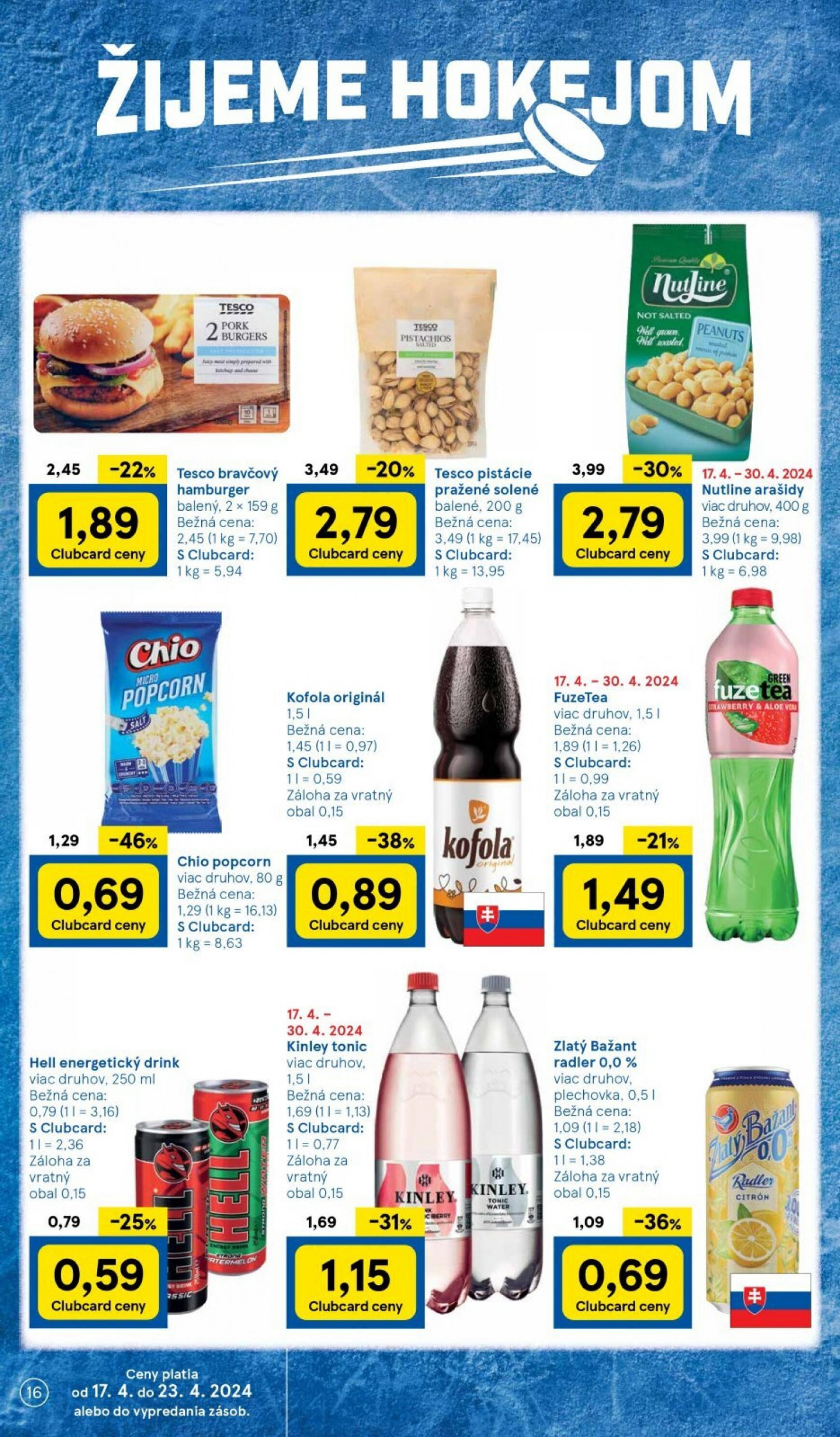 tesco - Tesco supermarket leták platný od 17.04. - 23.04. - page: 16