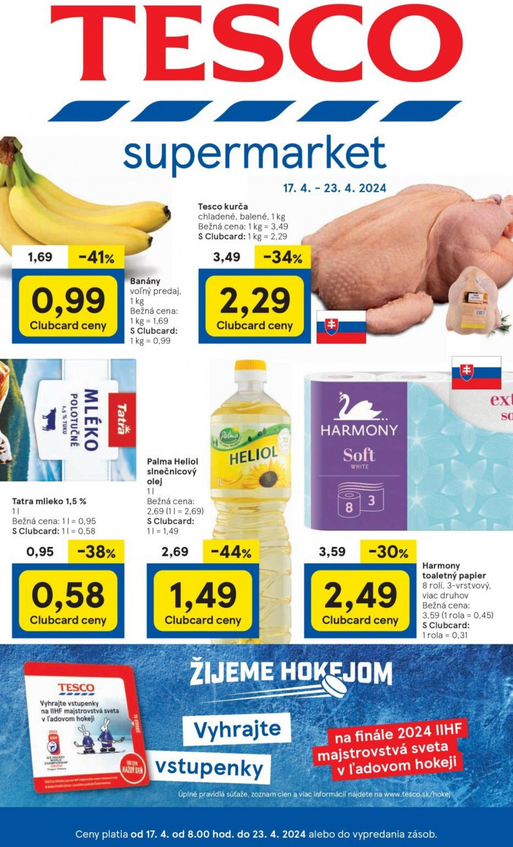 tesco - Tesco supermarket leták platný od 17.04. - 23.04. - page: 1
