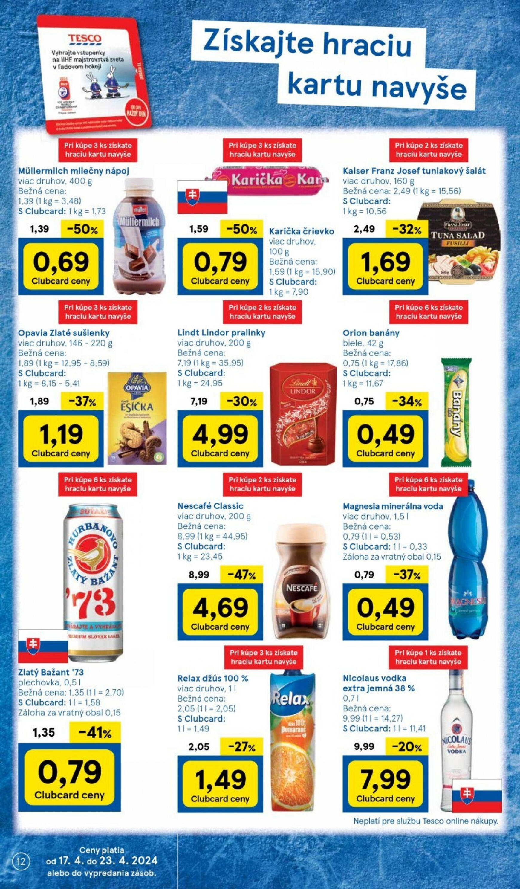 tesco - Tesco supermarket leták platný od 17.04. - 23.04. - page: 12