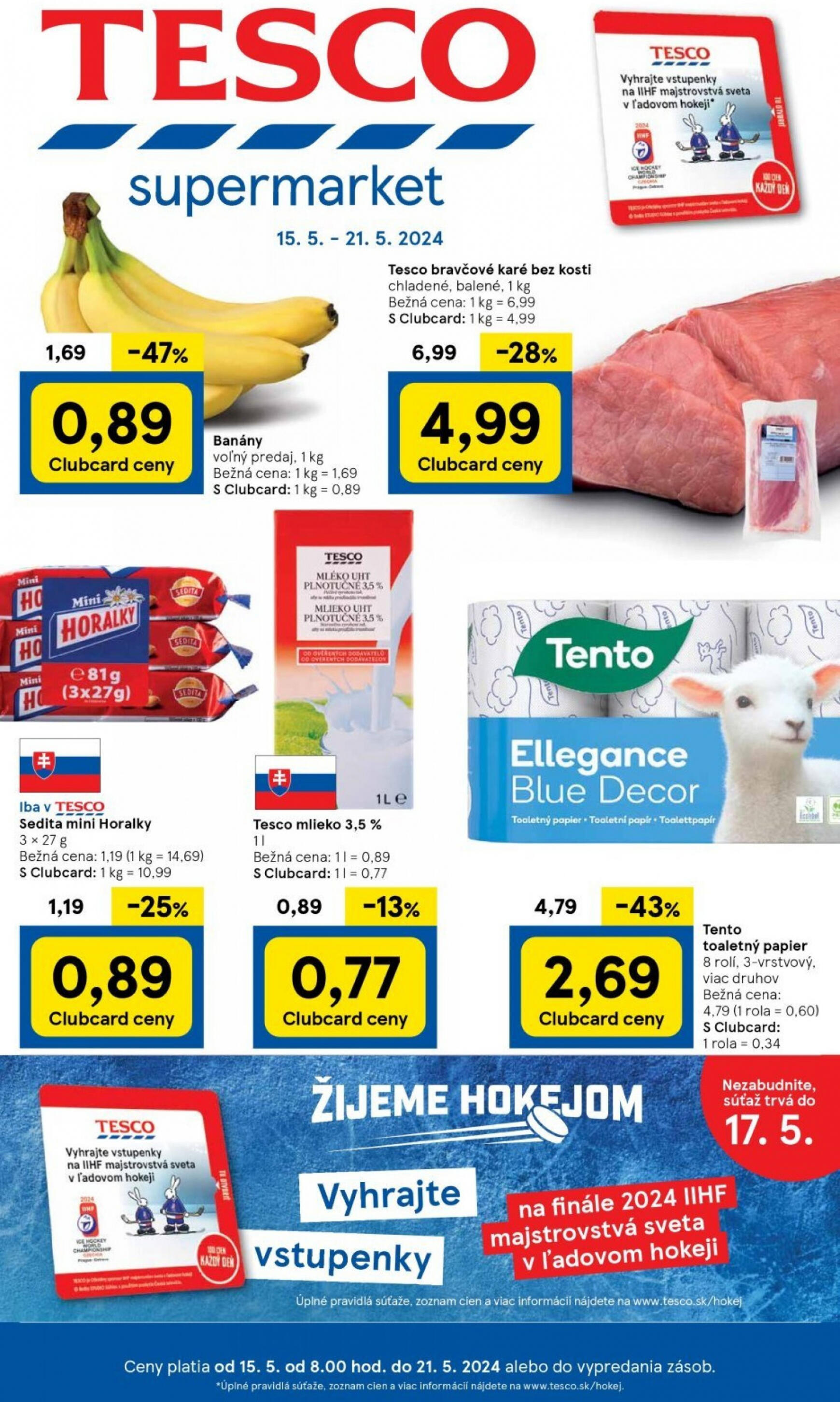 tesco - Tesco supermarket leták platný od 15.05. - 21.05.