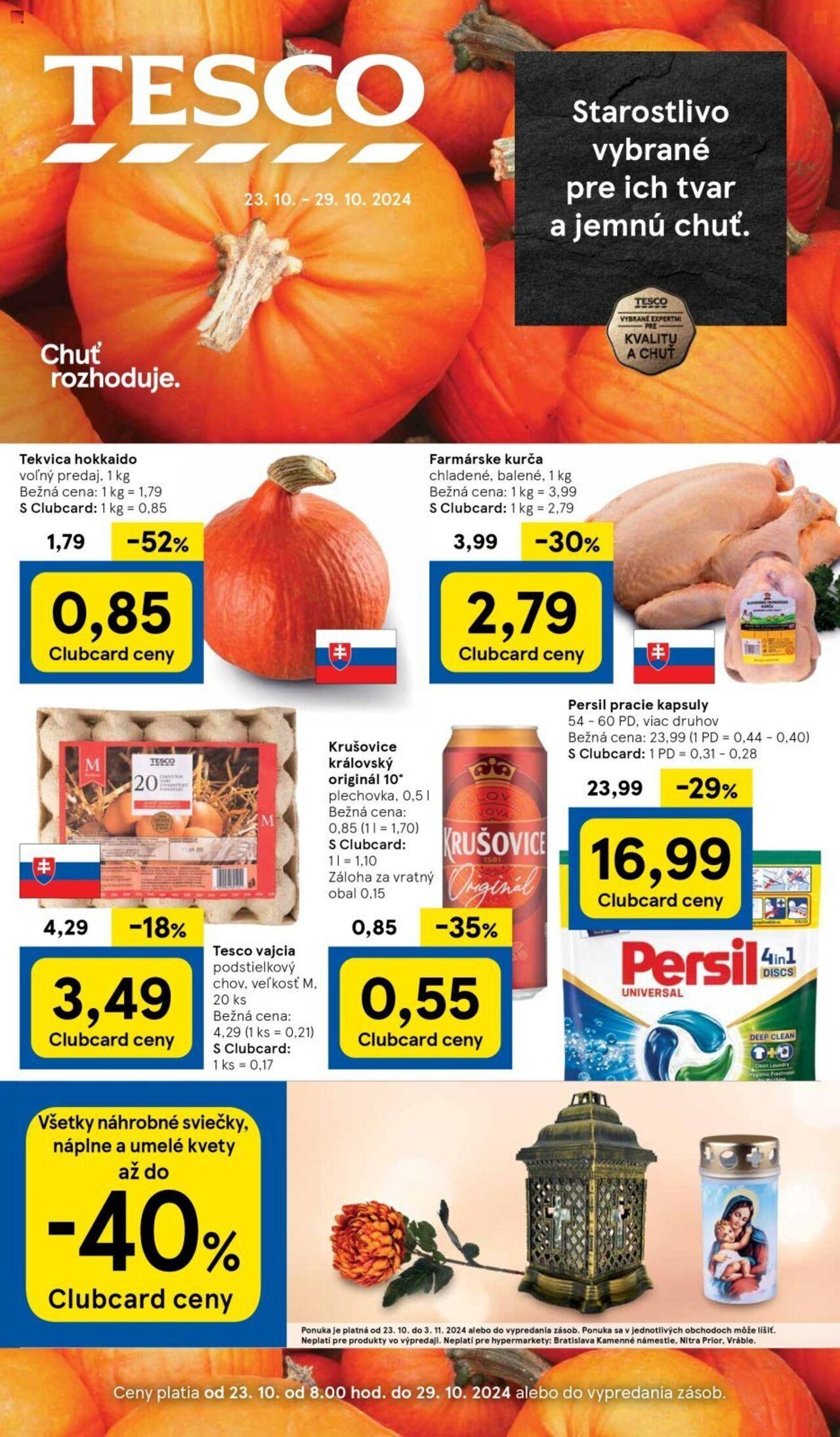 tesco - Tesco Extra - leták 23.10.2024 - 29.10.2024