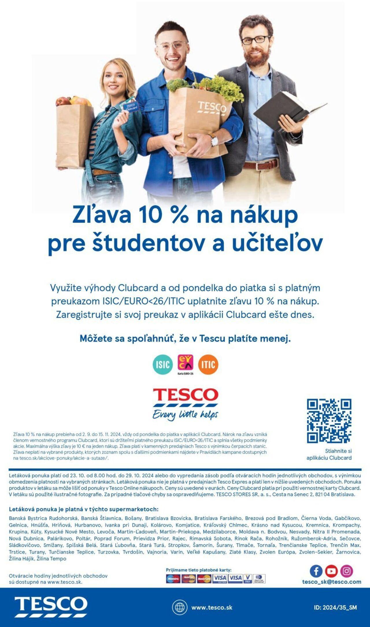 tesco - Tesco Supermarket - leták 23.10.2024 - 29.10.2024 - page: 27