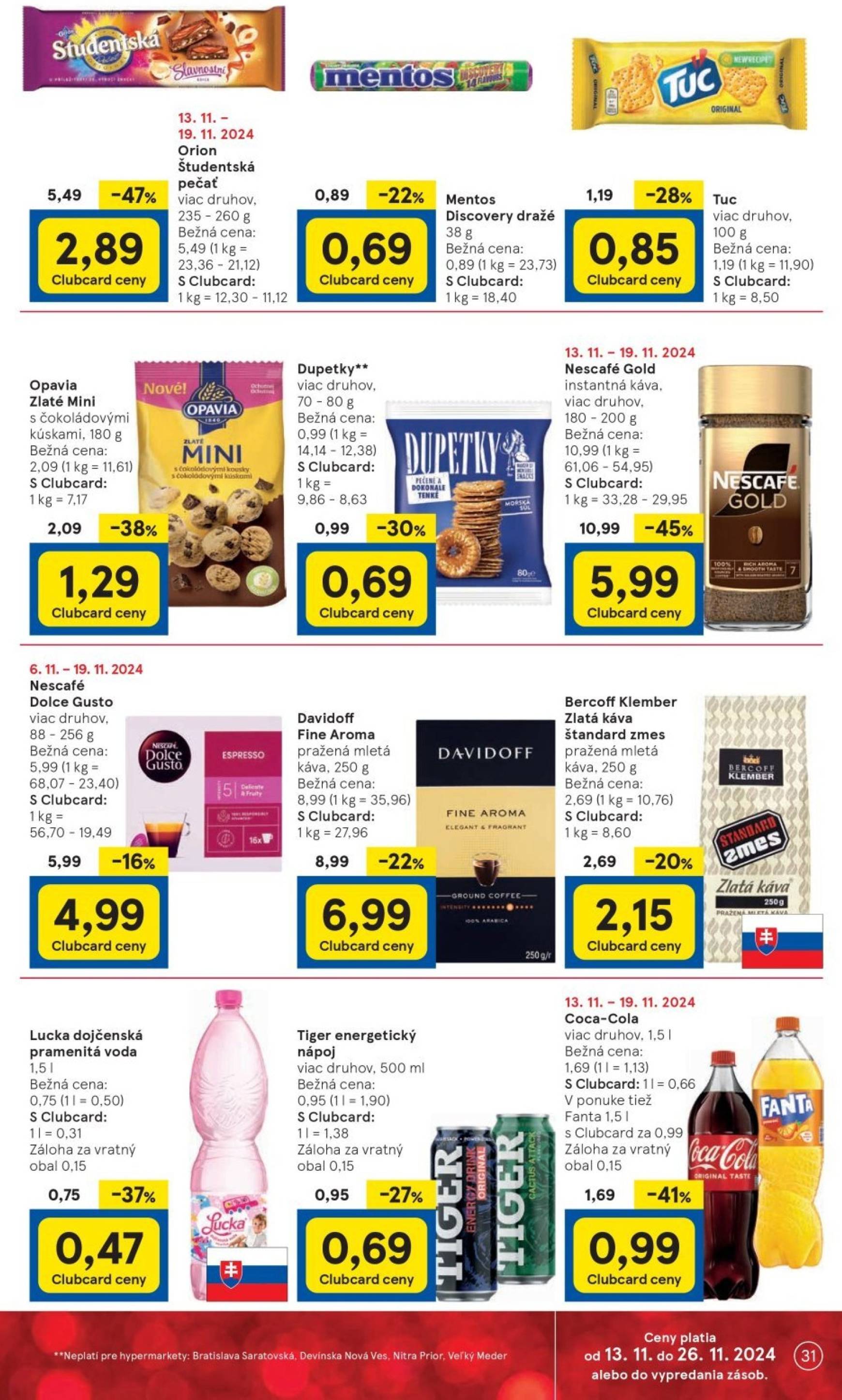 tesco - Tesco leták platný od 13.11. - 19.11. - page: 31