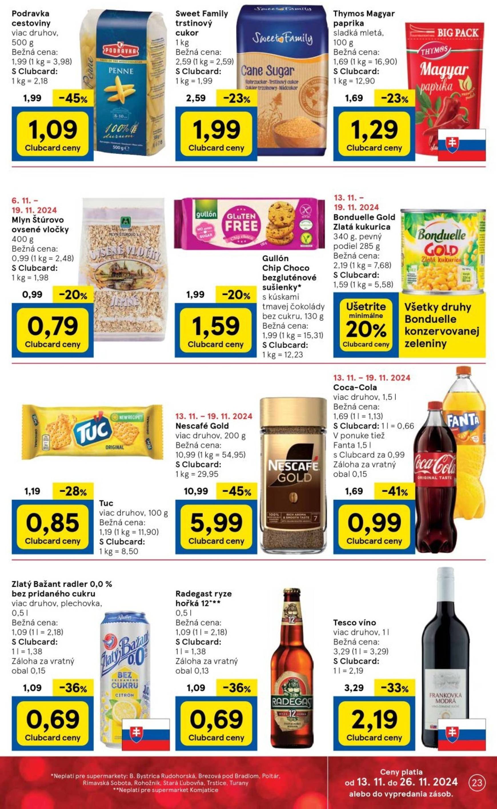 tesco - Tesco Supermarket leták platný od 13.11. - 19.11. - page: 23