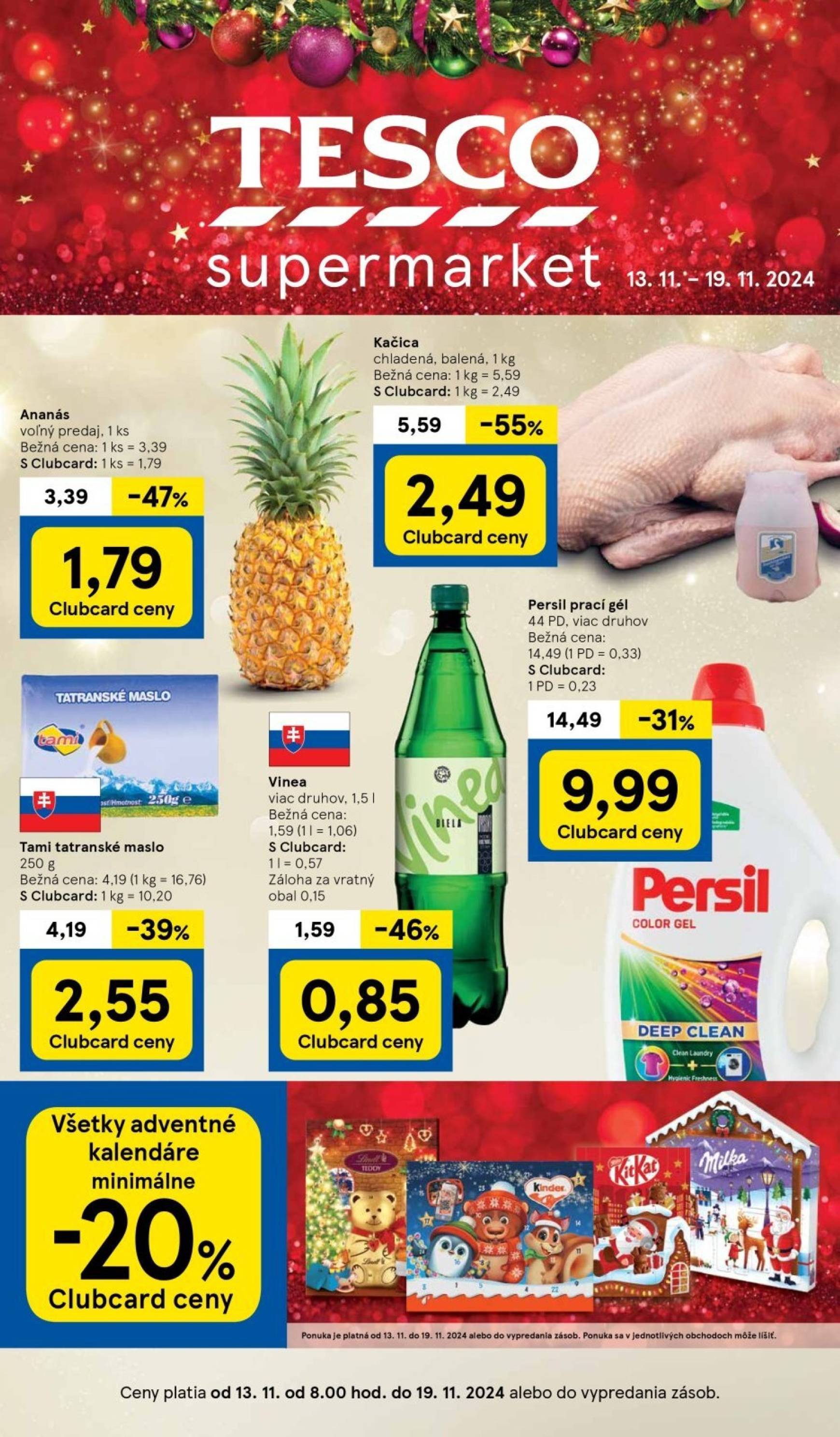 tesco - Tesco Supermarket leták platný od 13.11. - 19.11.