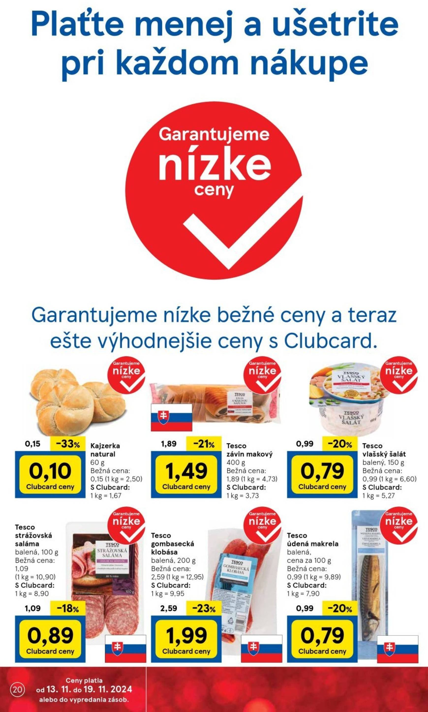 tesco - Tesco Supermarket leták platný od 13.11. - 19.11. - page: 20