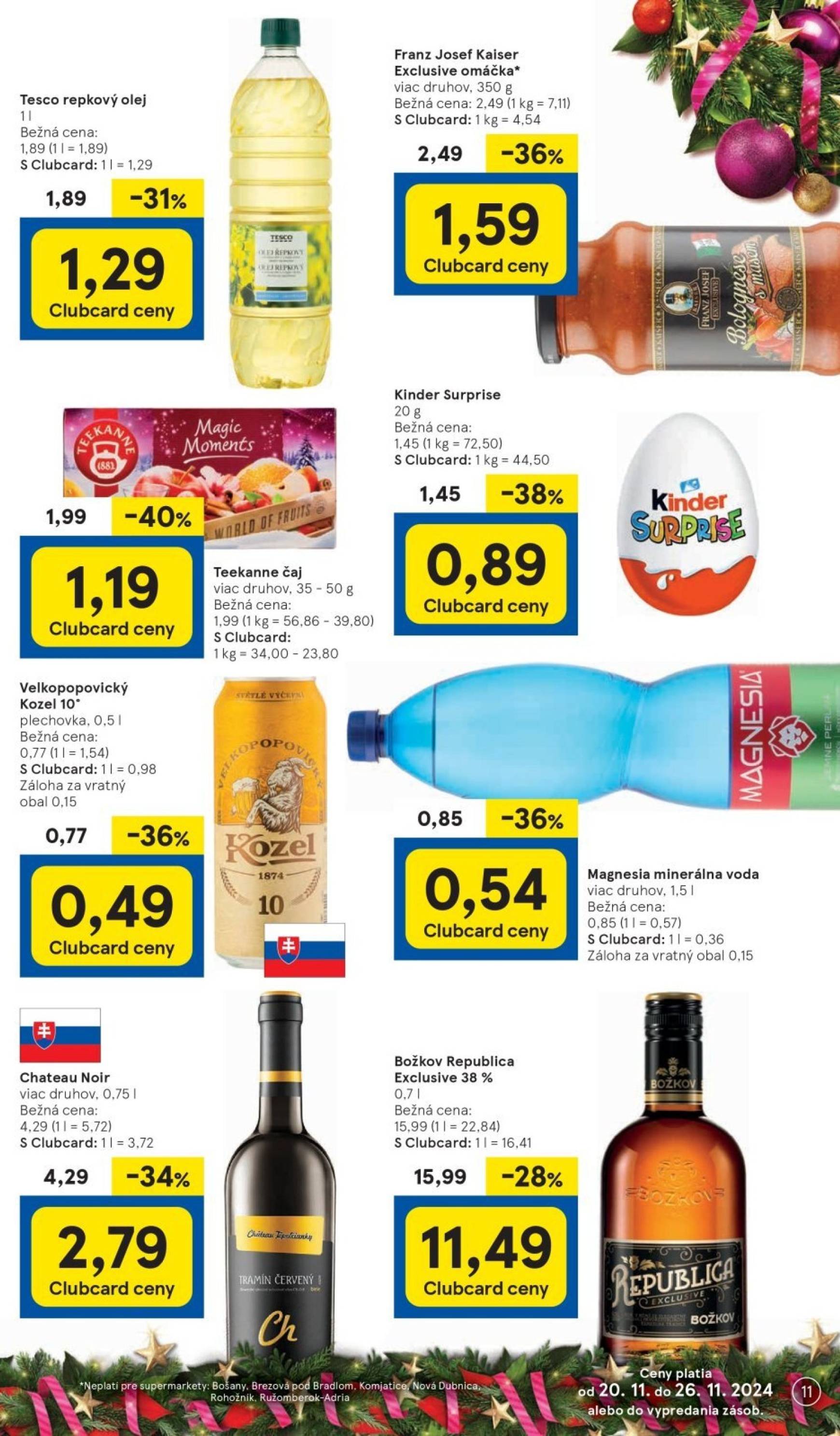 tesco - Tesco Supermarket leták platný od 20.11. - 26.11. - page: 11