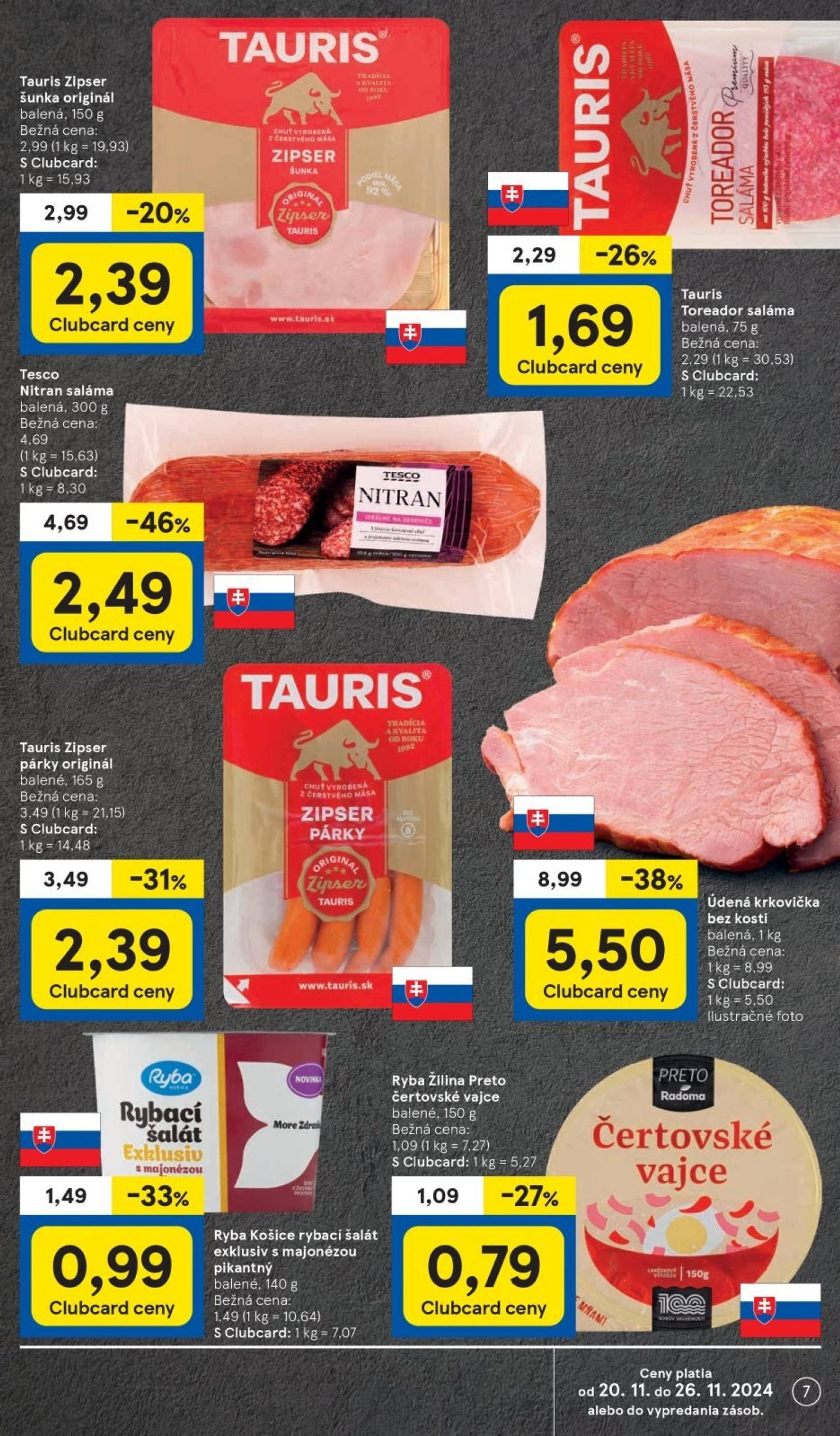 tesco - Tesco Supermarket leták platný od 20.11. - 26.11. - page: 7