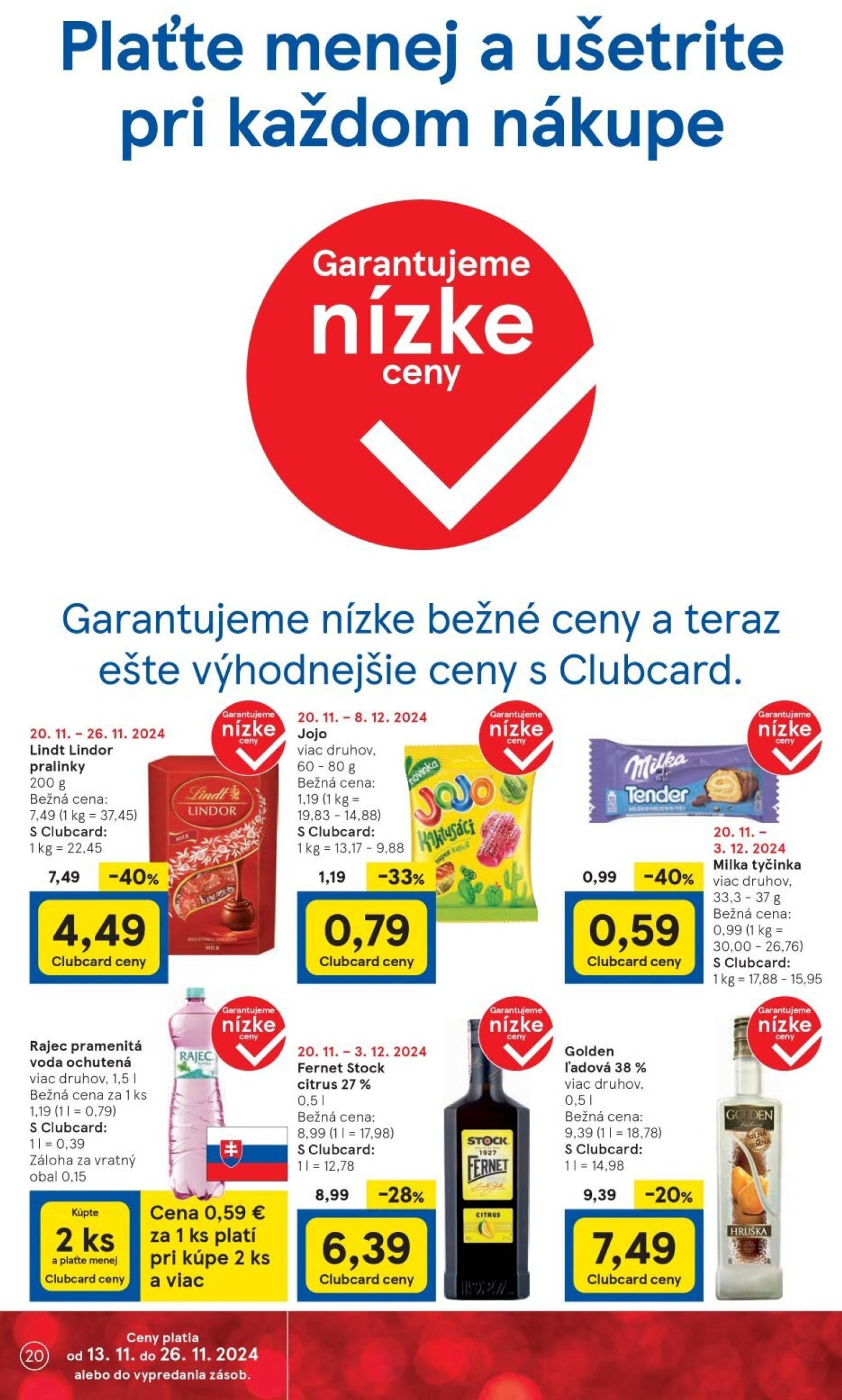 tesco - Tesco Supermarket leták platný od 20.11. - 26.11. - page: 20