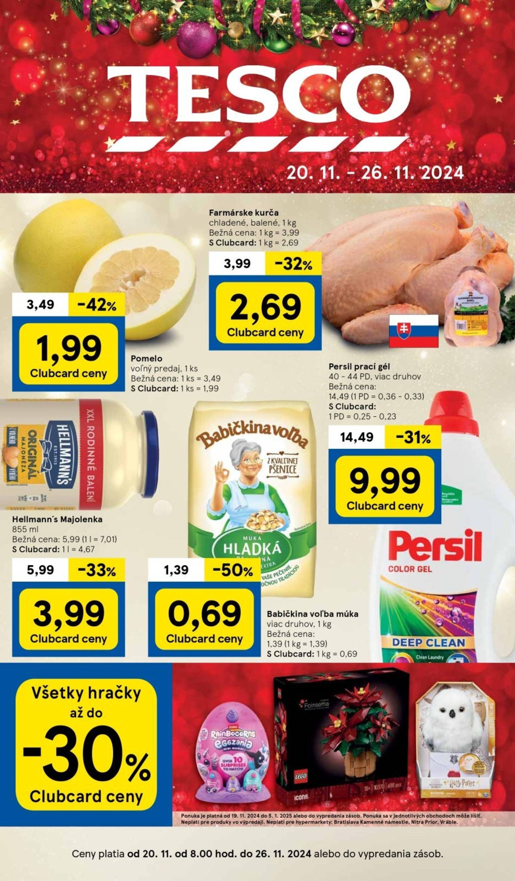 tesco - Tesco leták platný od 20.11. - 28.11.