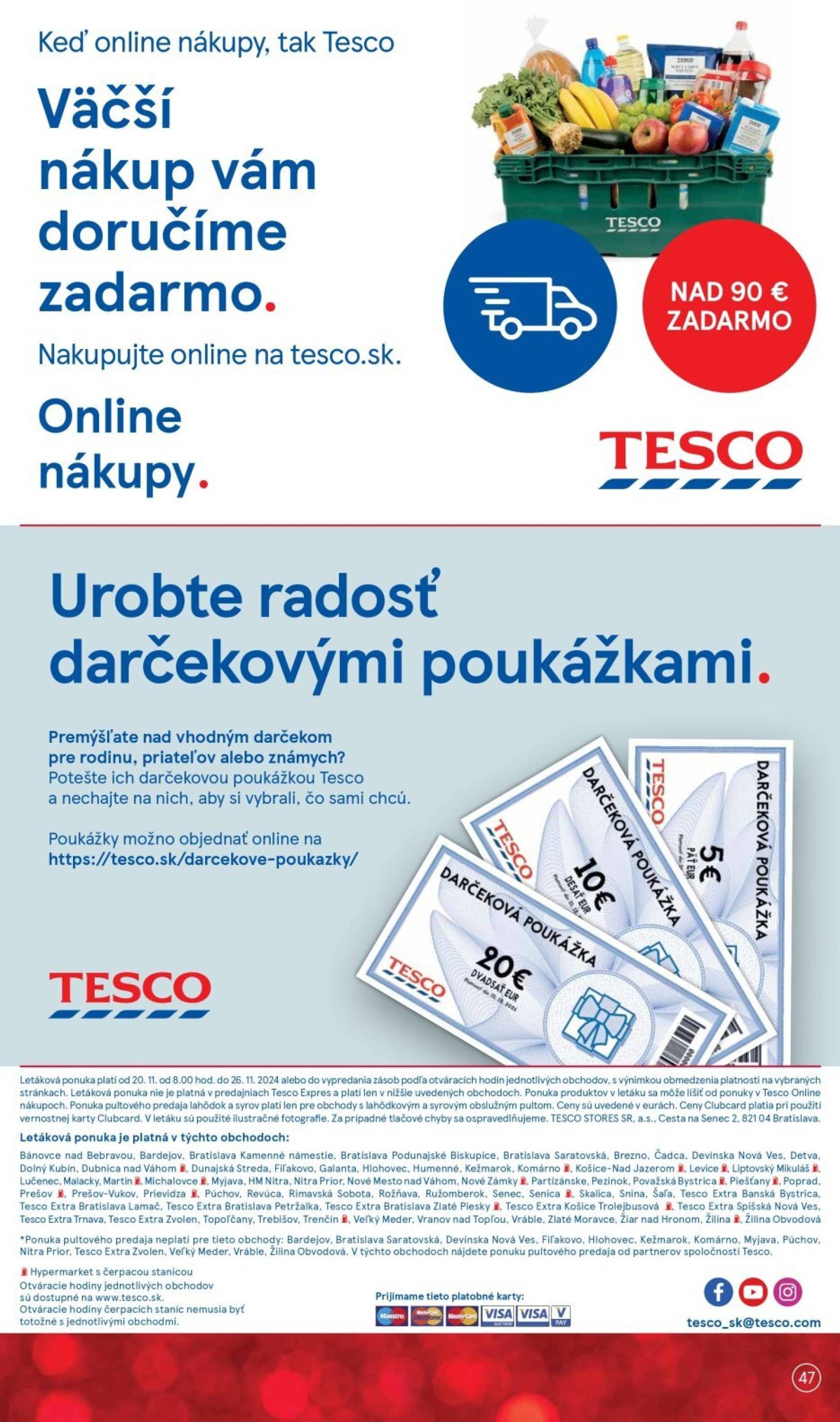 tesco - Tesco leták platný od 20.11. - 28.11. - page: 47