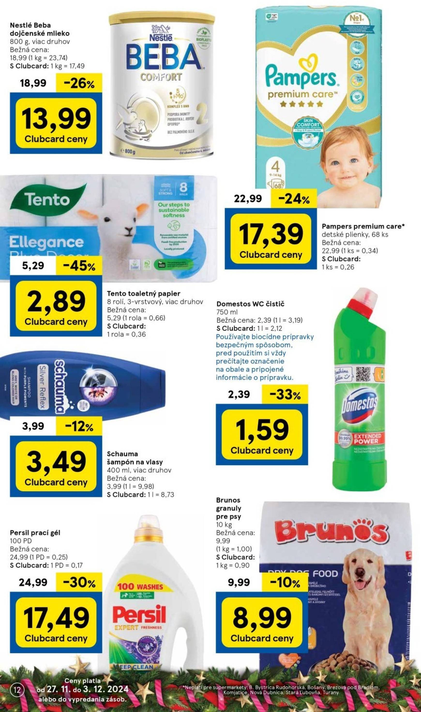 tesco - Tesco Supermarket leták platný od 27.11. - 03.12. - page: 12