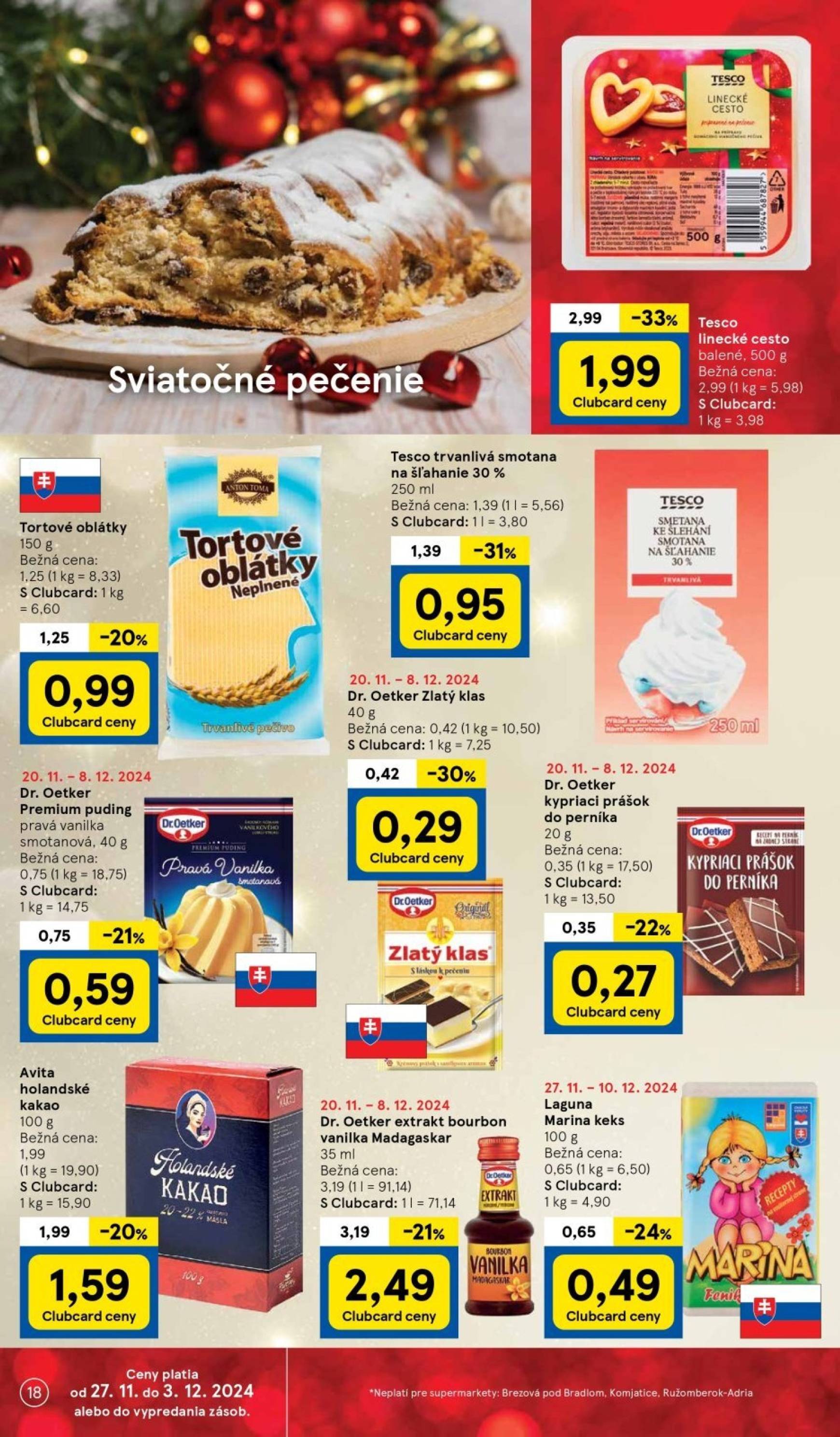 tesco - Tesco Supermarket leták platný od 27.11. - 03.12. - page: 18