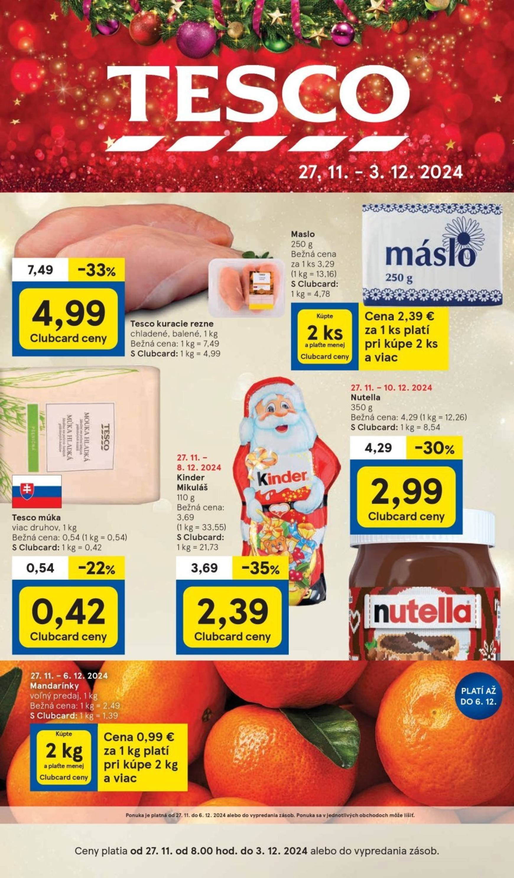 tesco - Tesco leták platný od 27.11. - 03.12.