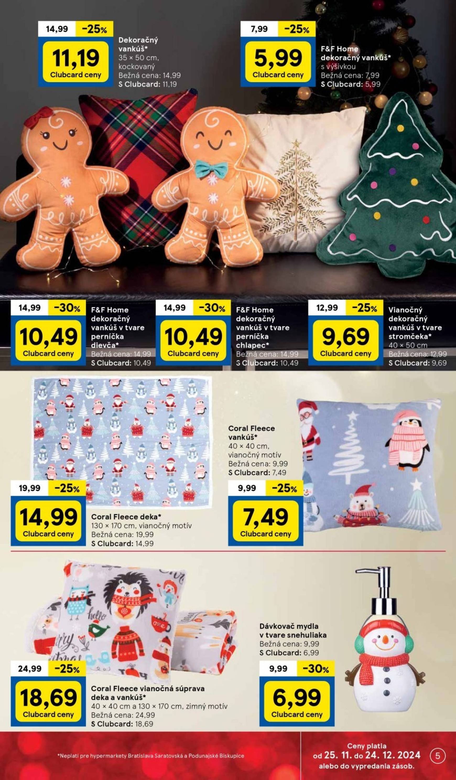 tesco - Tesco - Vianoce leták platný od 25.11. - 24.12. - page: 5