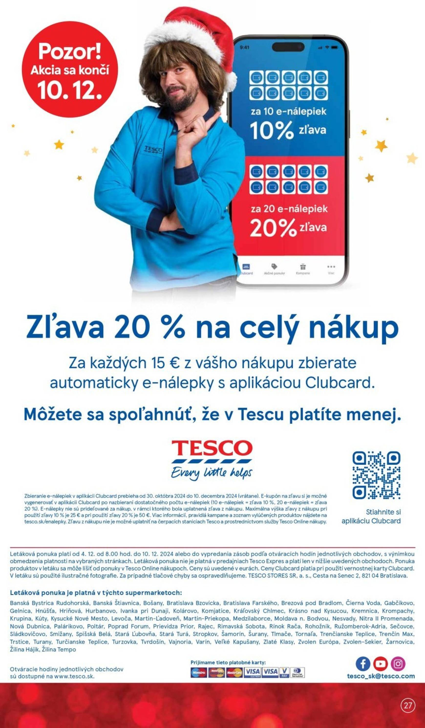 tesco - Tesco Supermarket leták platný od 04.12. - 10.12. - page: 27