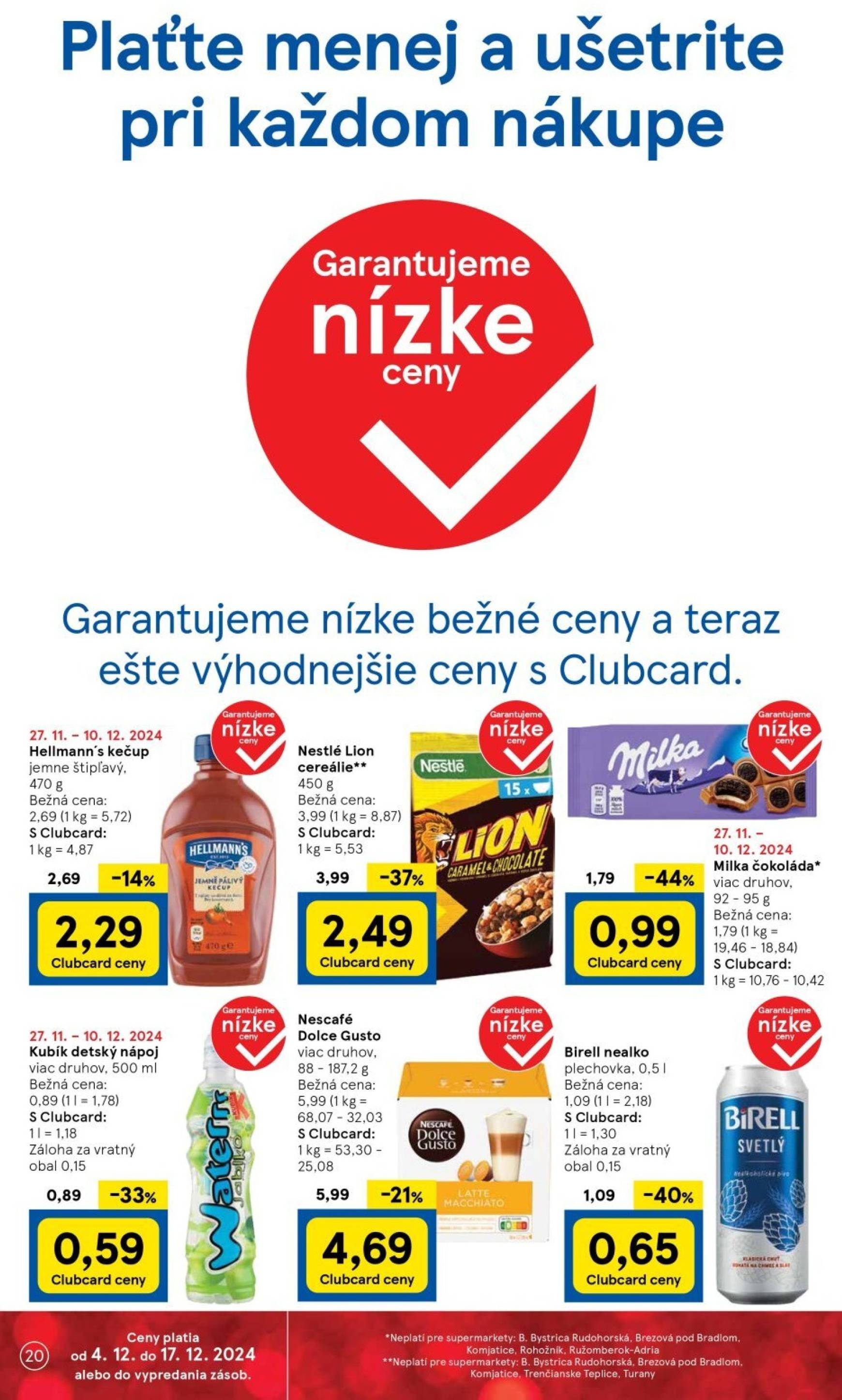 tesco - Tesco Supermarket leták platný od 04.12. - 10.12. - page: 20