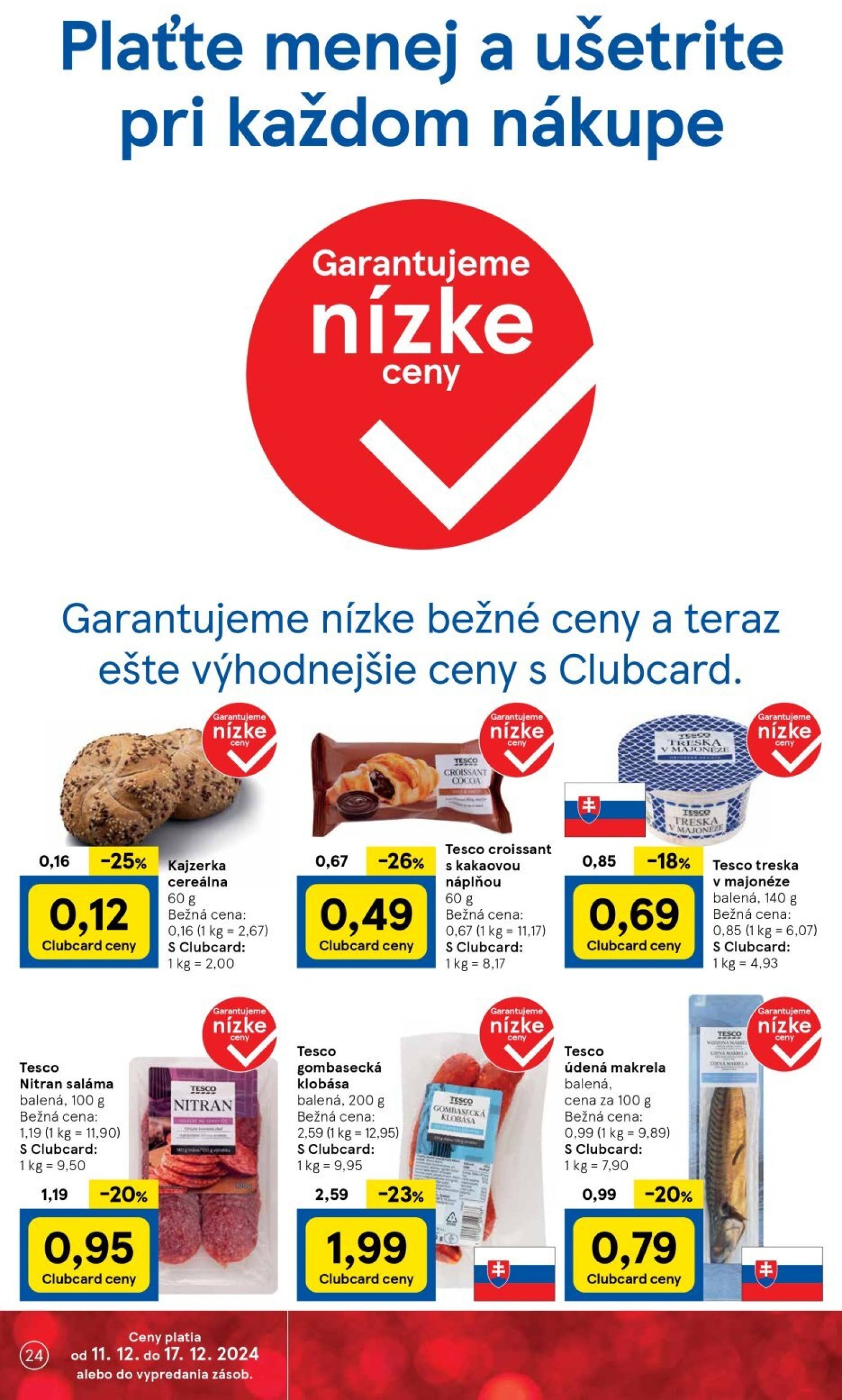 tesco - Tesco leták platný od 11.12. - 17.12. - page: 24