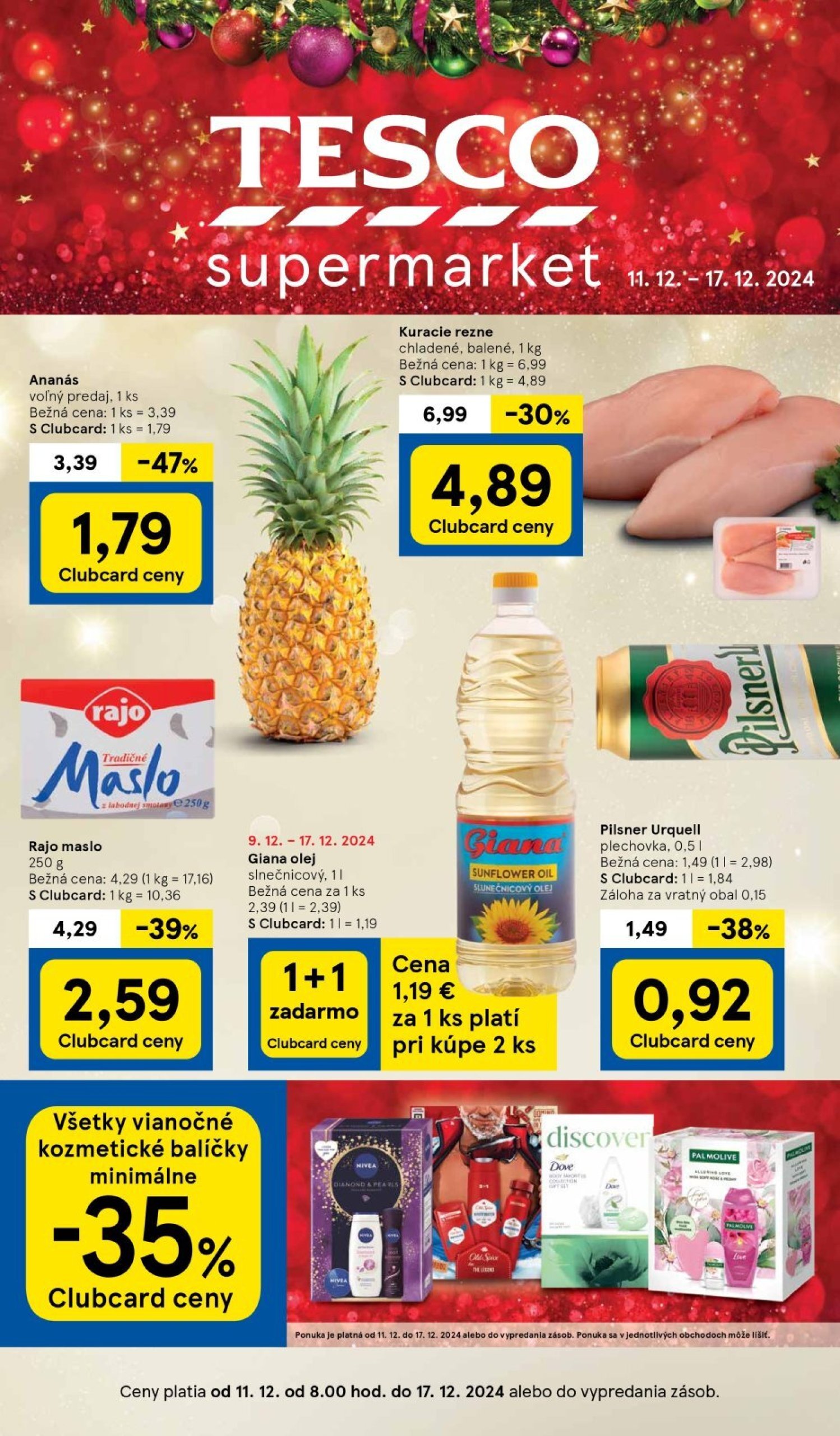 tesco - Tesco Supermarket leták platný od 11.12. - 17.12.