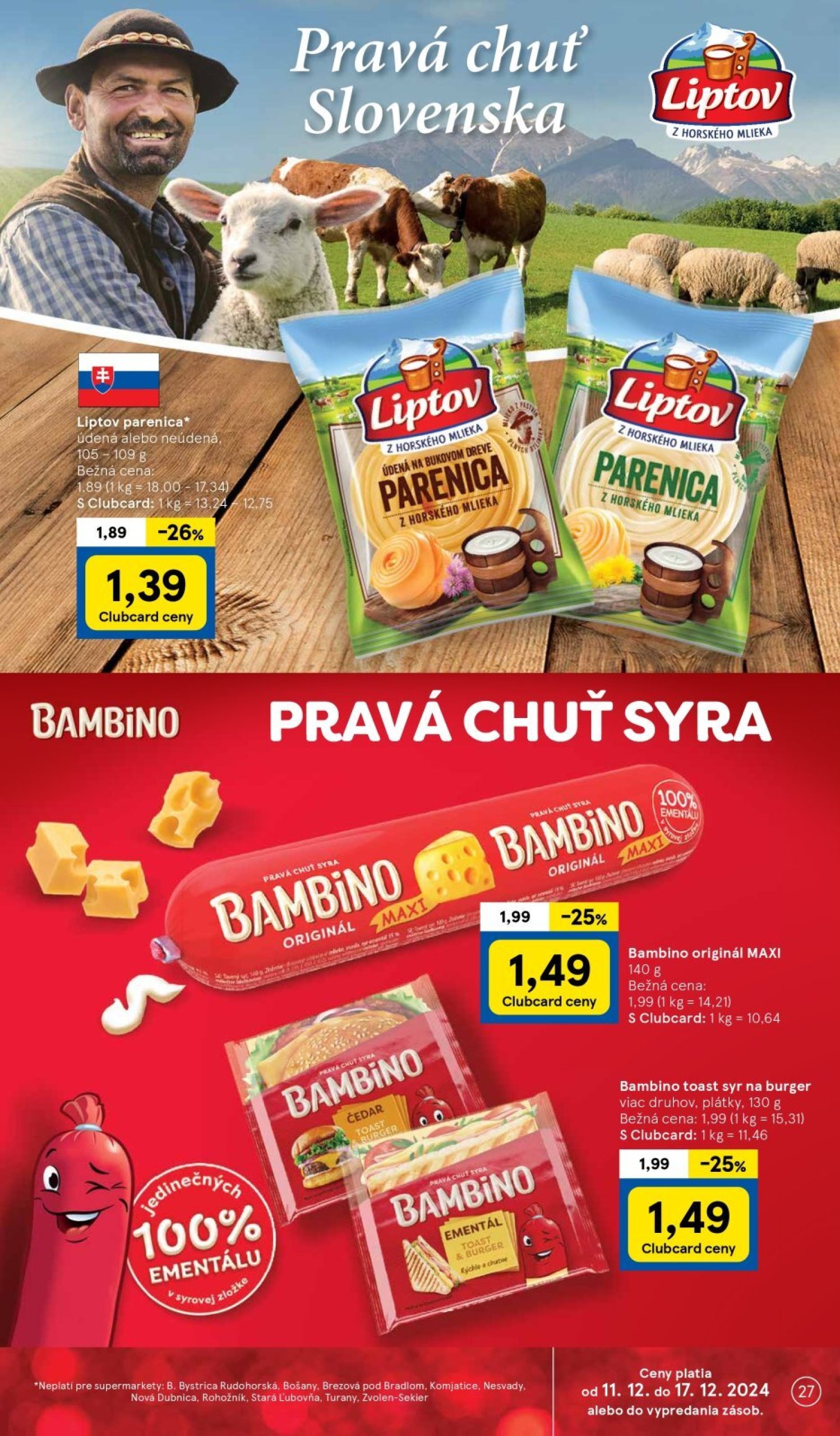 tesco - Tesco Supermarket leták platný od 11.12. - 17.12. - page: 27