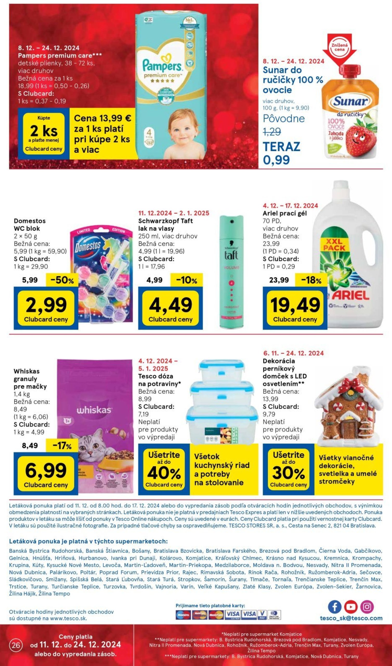 tesco - Tesco Supermarket leták platný od 11.12. - 17.12. - page: 26