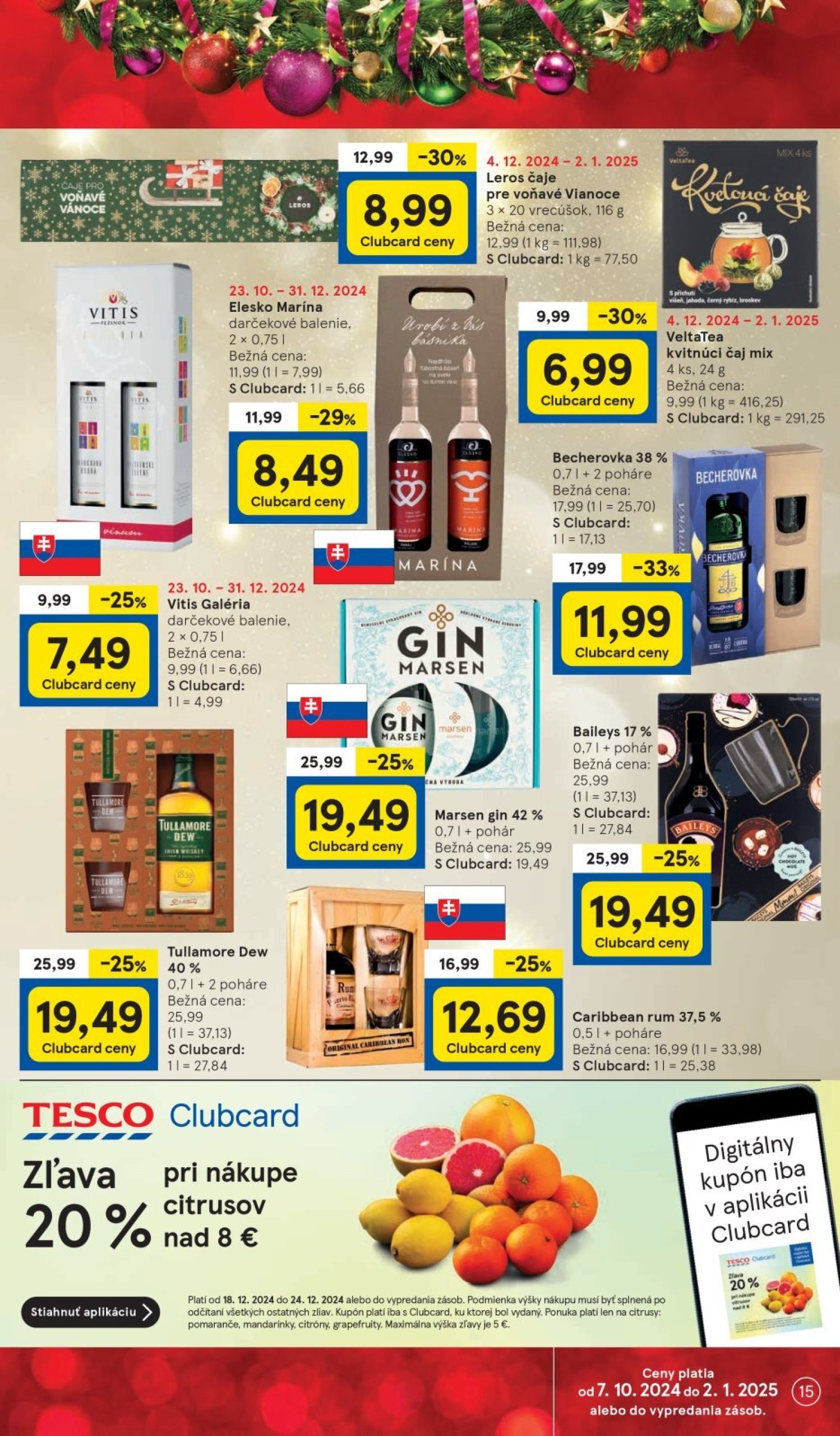 tesco - Tesco Supermarket leták platný od 18.12. - 24.12. - page: 15