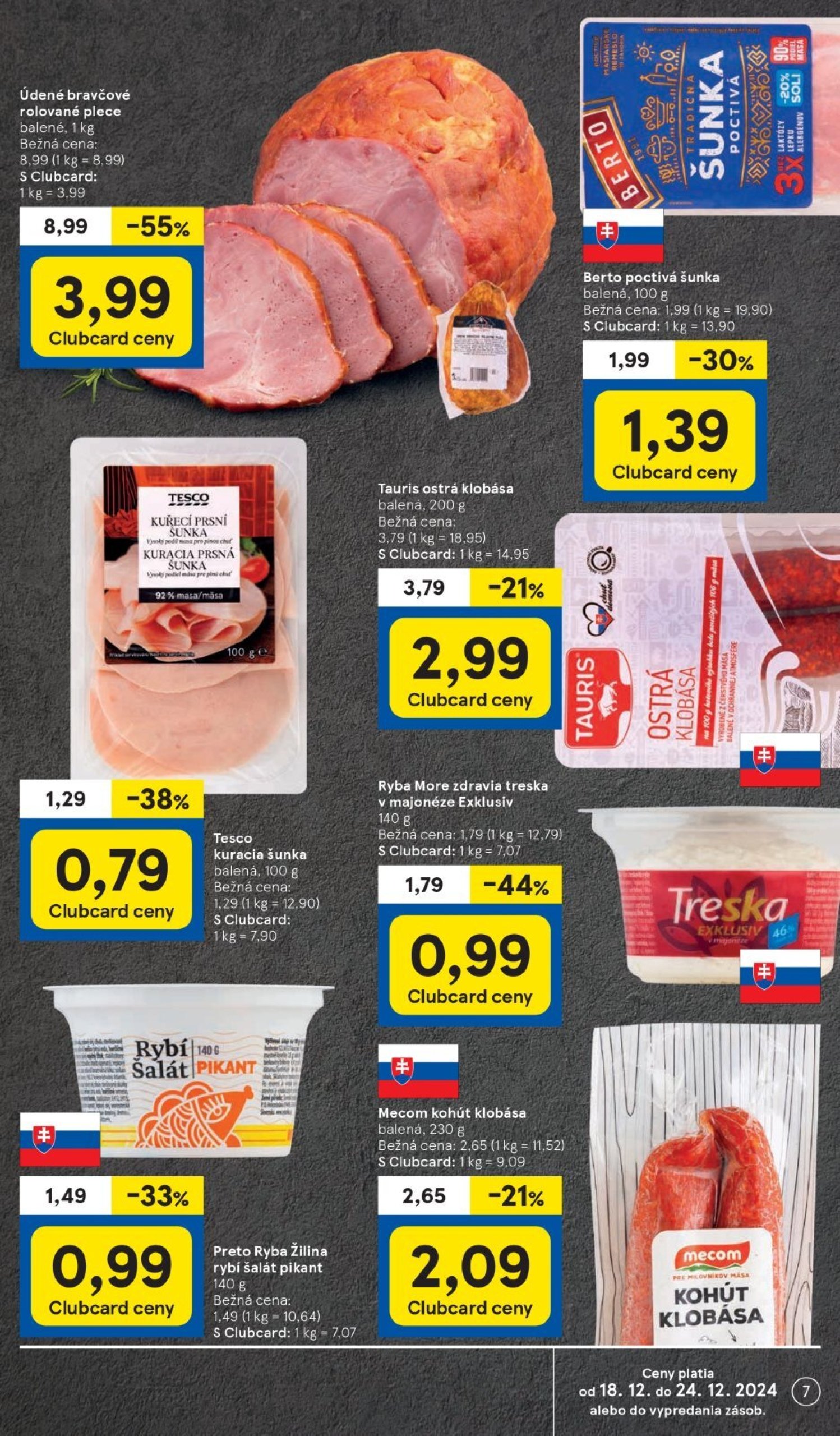 tesco - Tesco Supermarket leták platný od 18.12. - 24.12. - page: 7