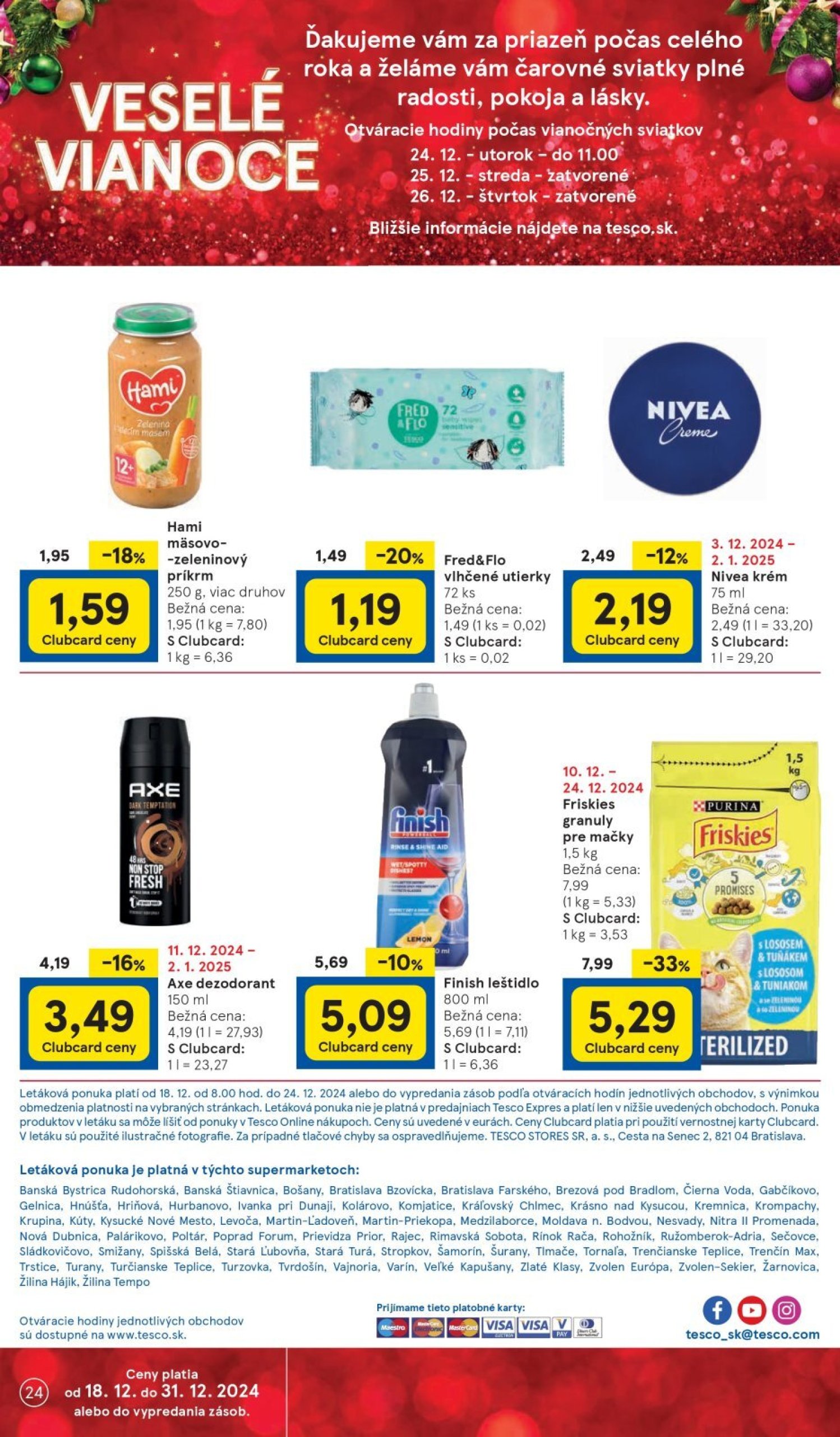 tesco - Tesco Supermarket leták platný od 18.12. - 24.12. - page: 24