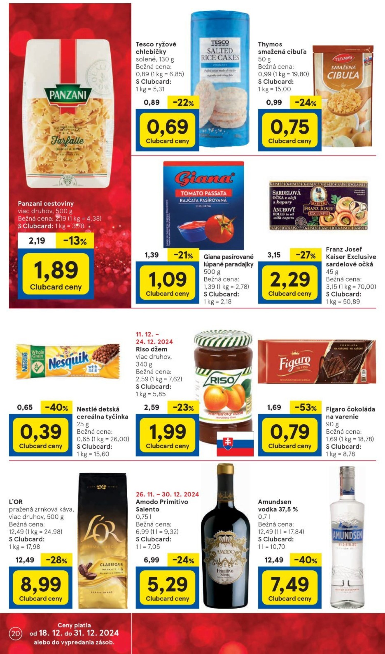 tesco - Tesco Supermarket leták platný od 18.12. - 24.12. - page: 20