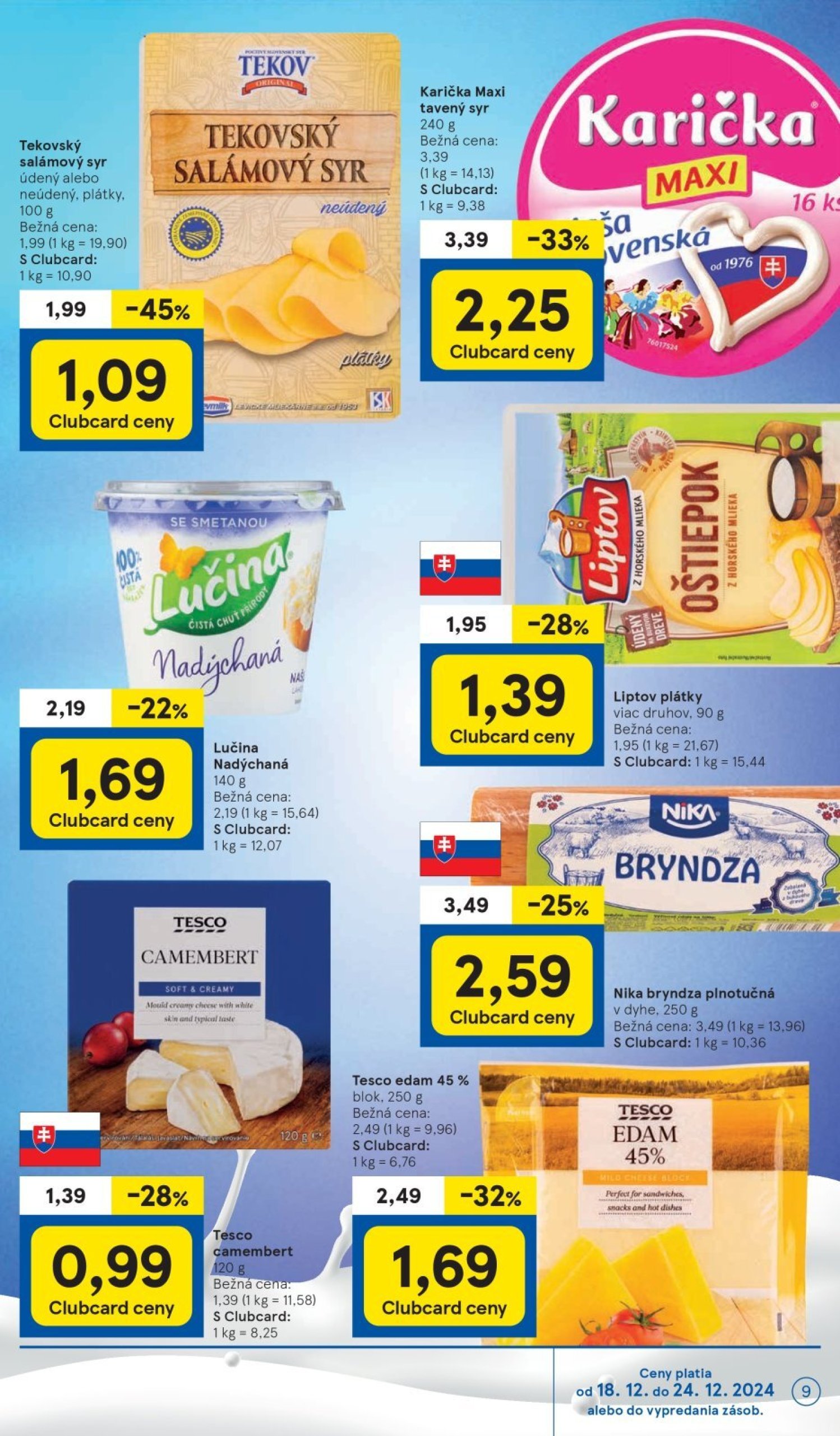 tesco - Tesco Supermarket leták platný od 18.12. - 24.12. - page: 9