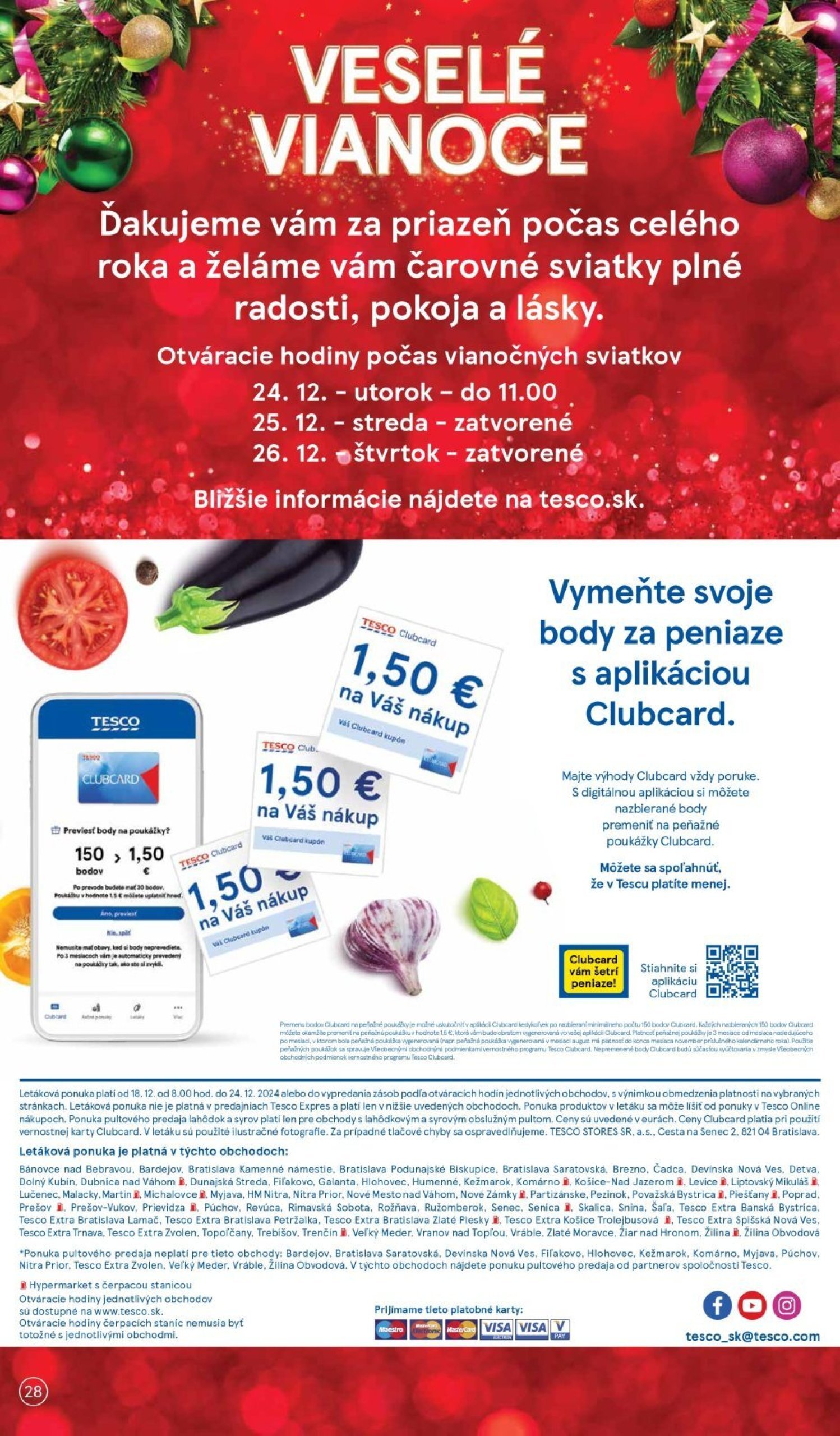 tesco - Tesco leták platný od 18.12. - 24.12. - page: 28