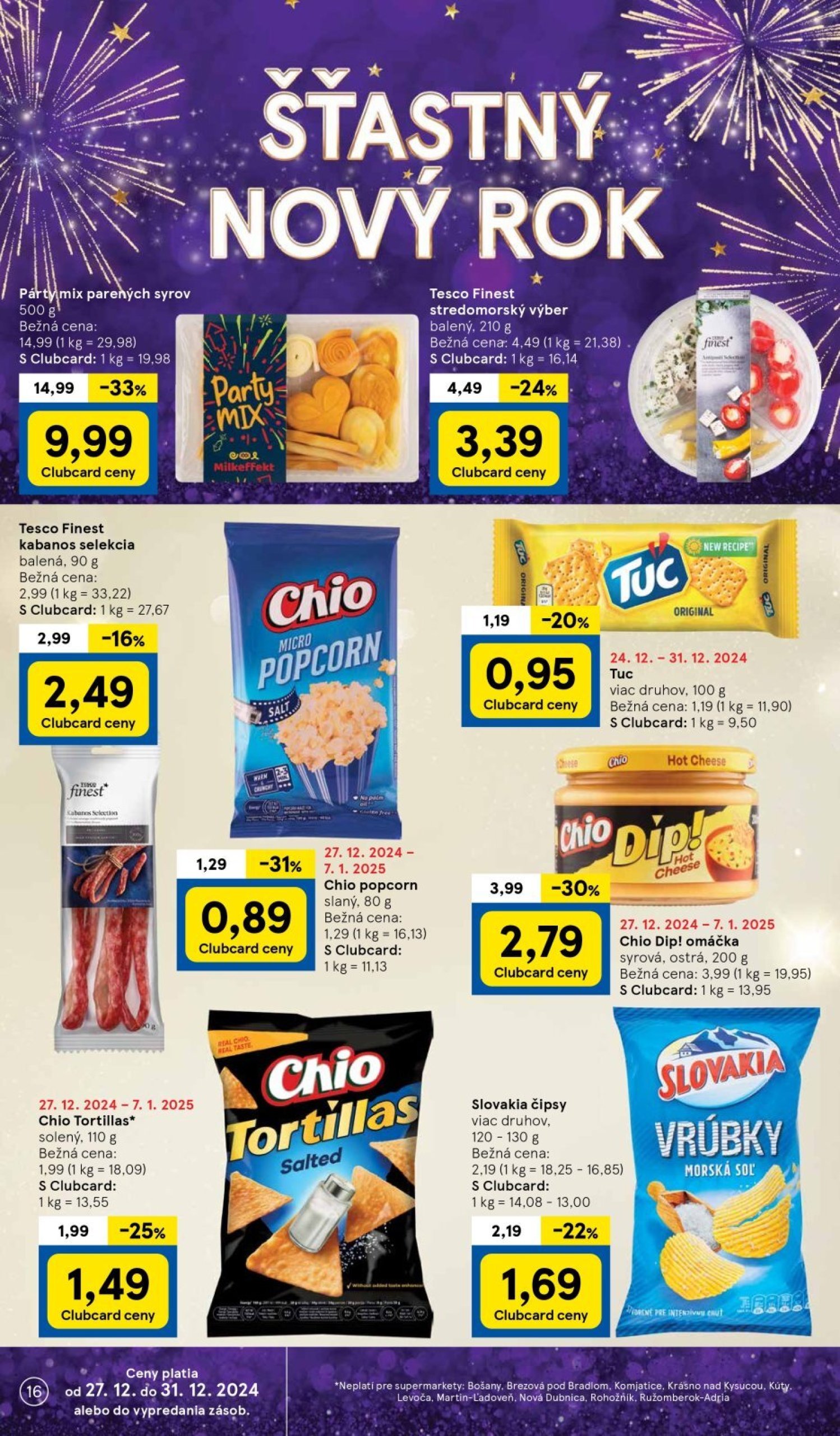 tesco - Tesco Supermarket leták platný od 27.12. - 31.12. - page: 16