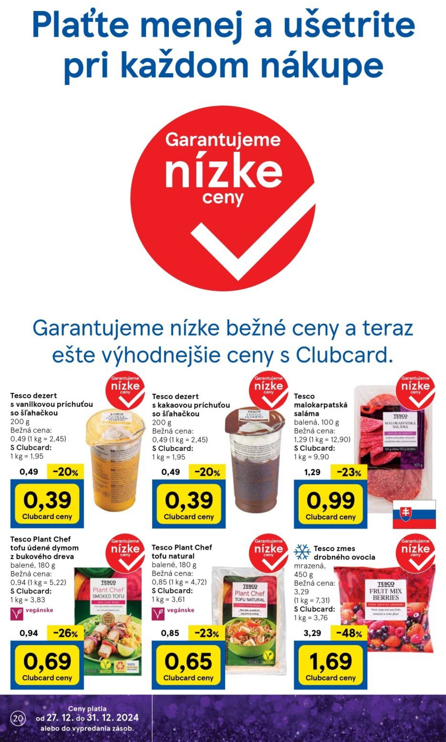 tesco - Tesco Supermarket leták platný od 27.12. - 31.12. - page: 20