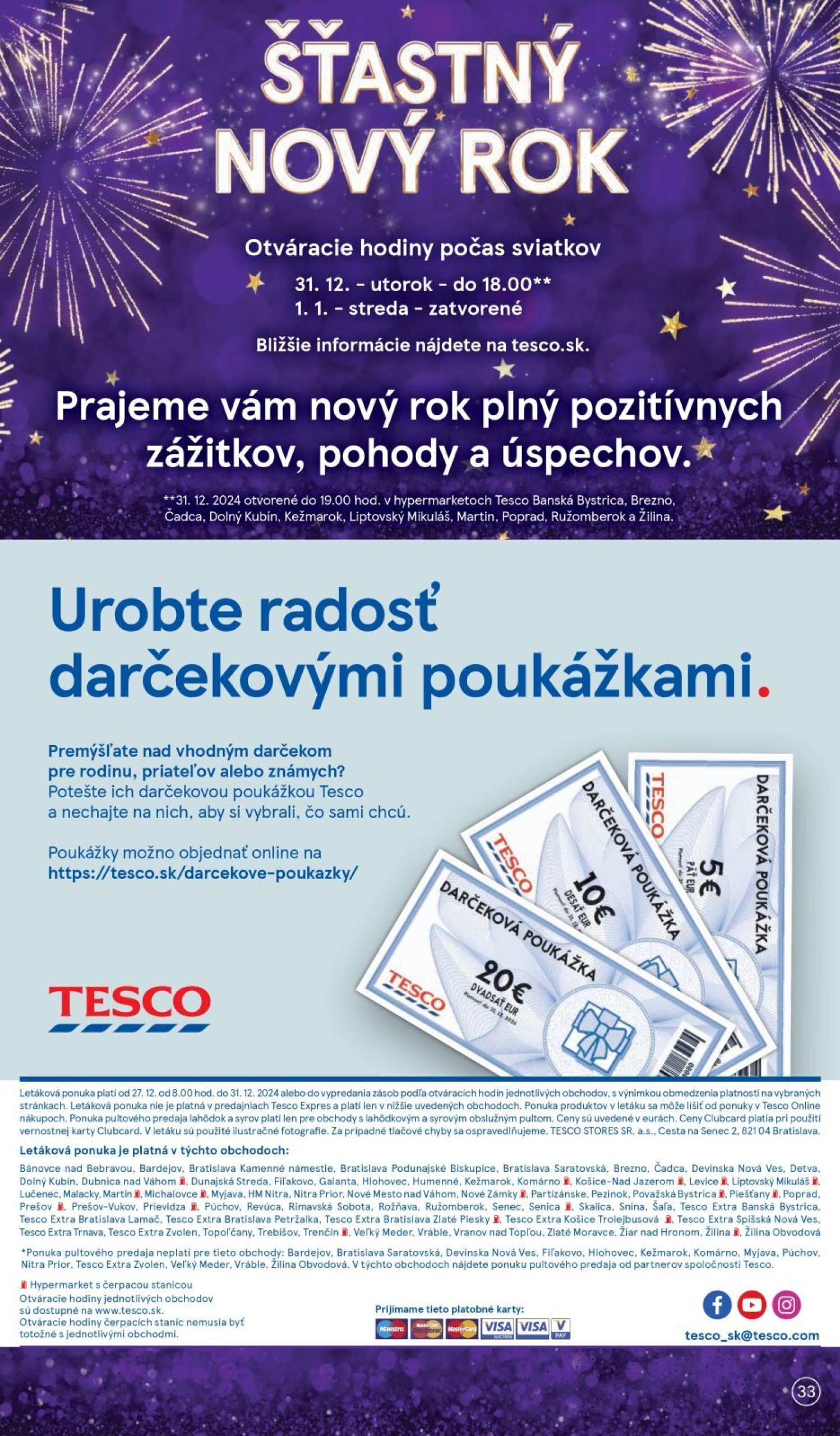 tesco - Tesco leták platný od 27.12. - 31.12. - page: 33