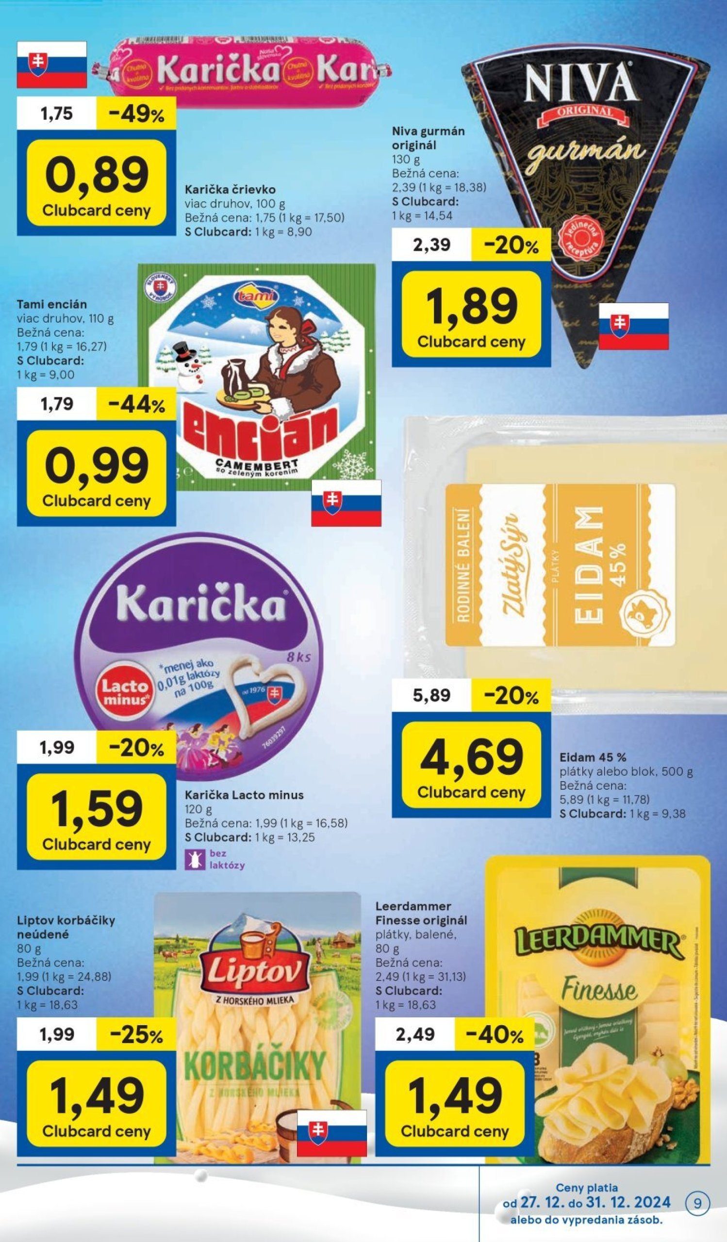 tesco - Tesco leták platný od 27.12. - 31.12. - page: 9