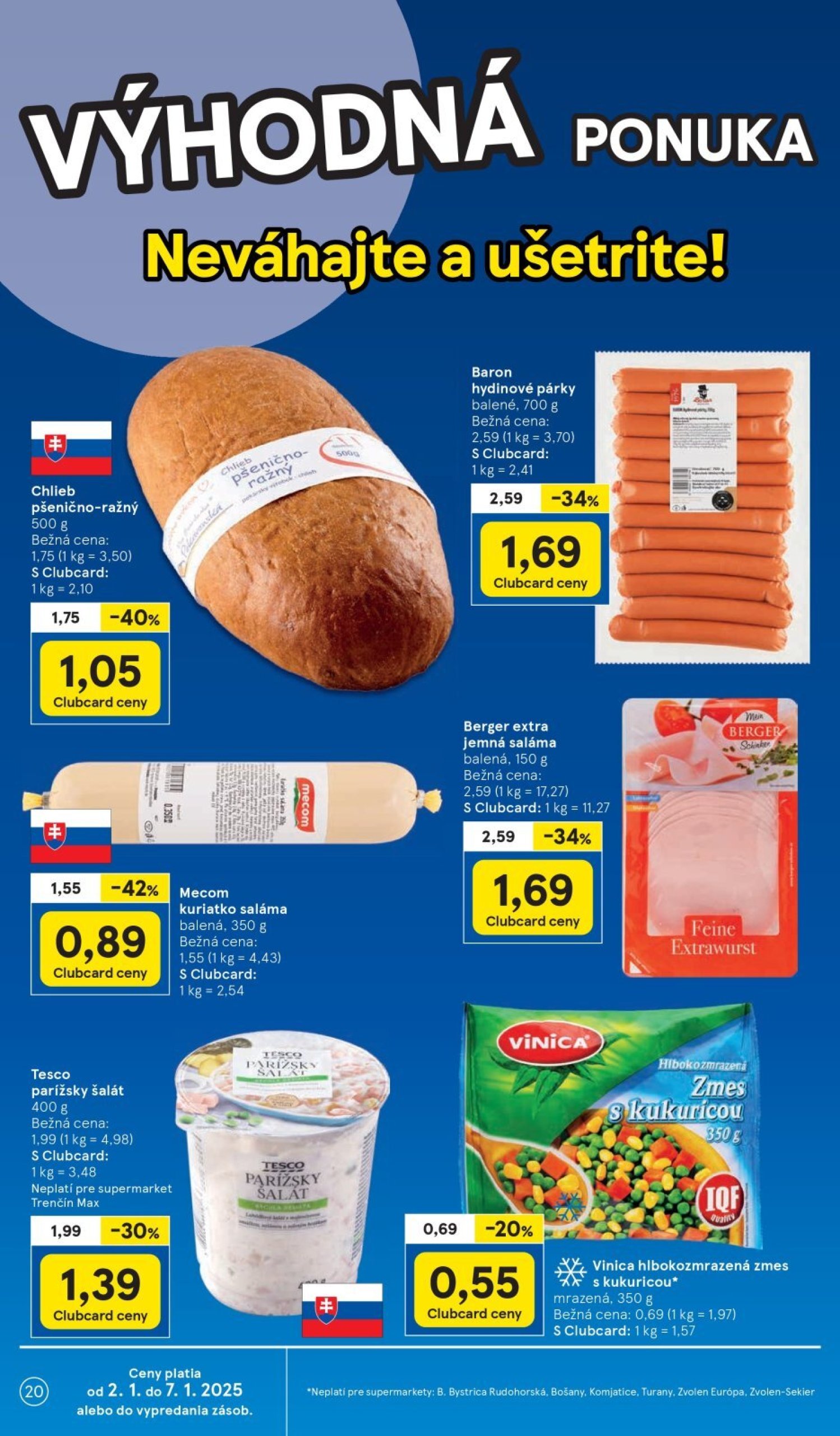 tesco - Tesco Supermarket leták platný od 02.01. - 07.01. - page: 20