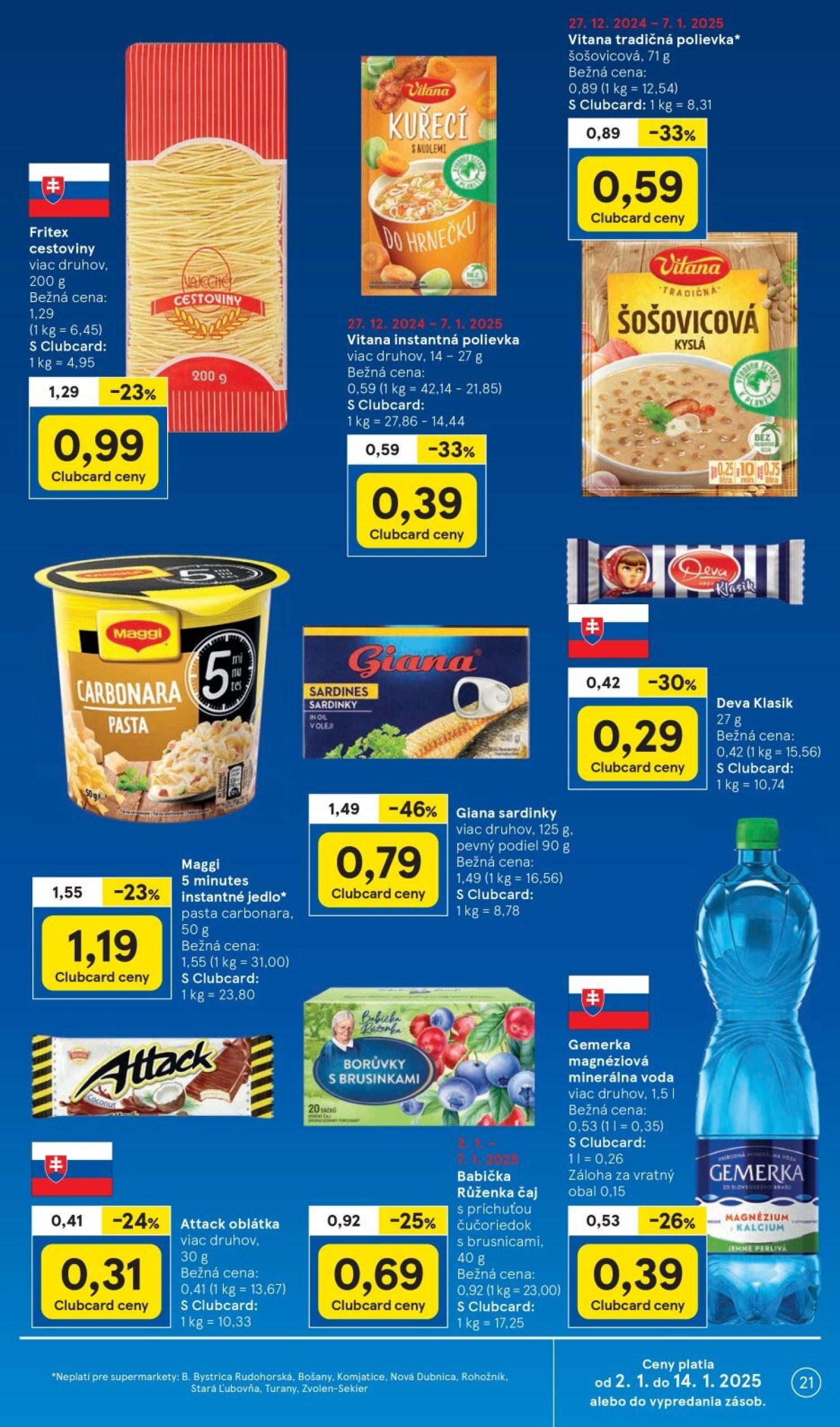 tesco - Tesco Supermarket leták platný od 02.01. - 07.01. - page: 21