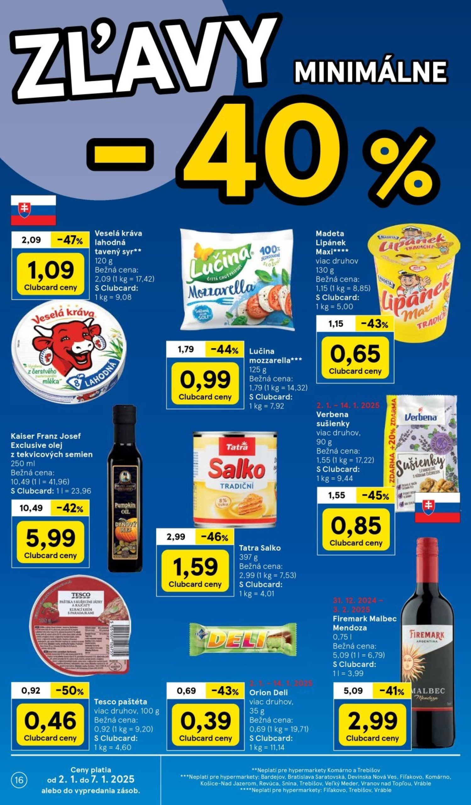 tesco - Tesco leták platný od 02.01. - 07.01. - page: 16