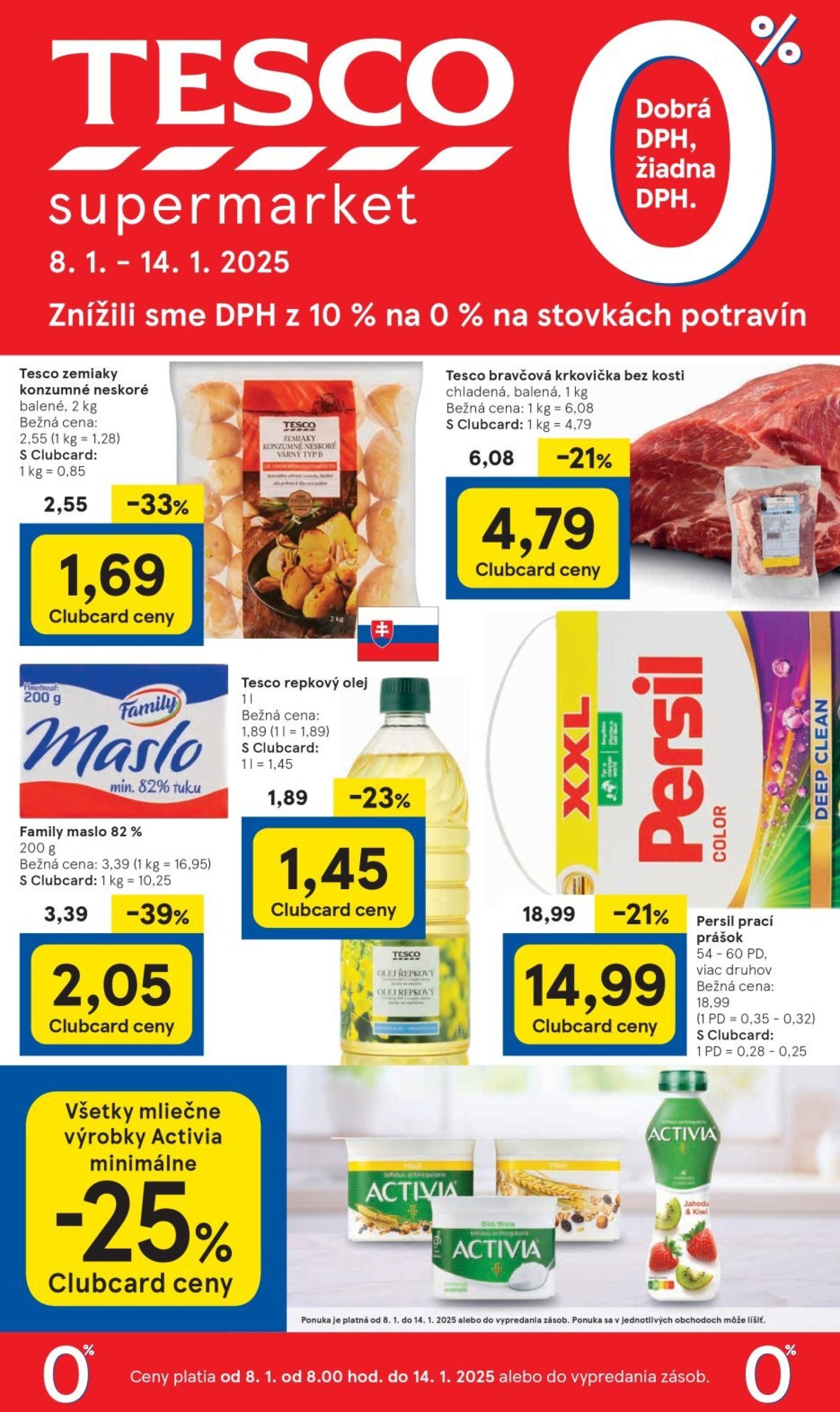 tesco - Tesco Supermarket leták platný od 08.01. - 14.01.