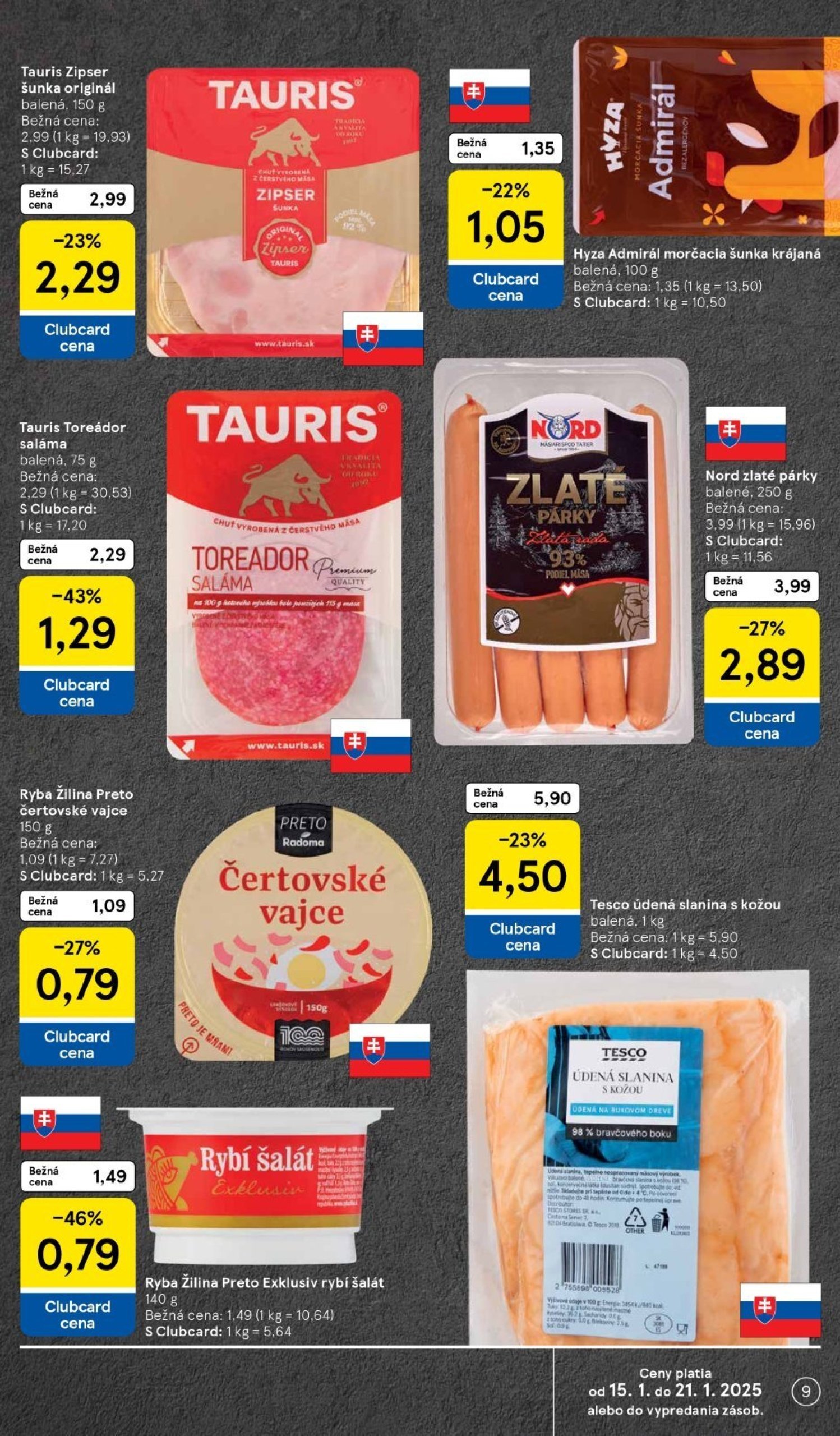 tesco - Tesco Supermarket leták platný od 15.01. - 21.01. - page: 9