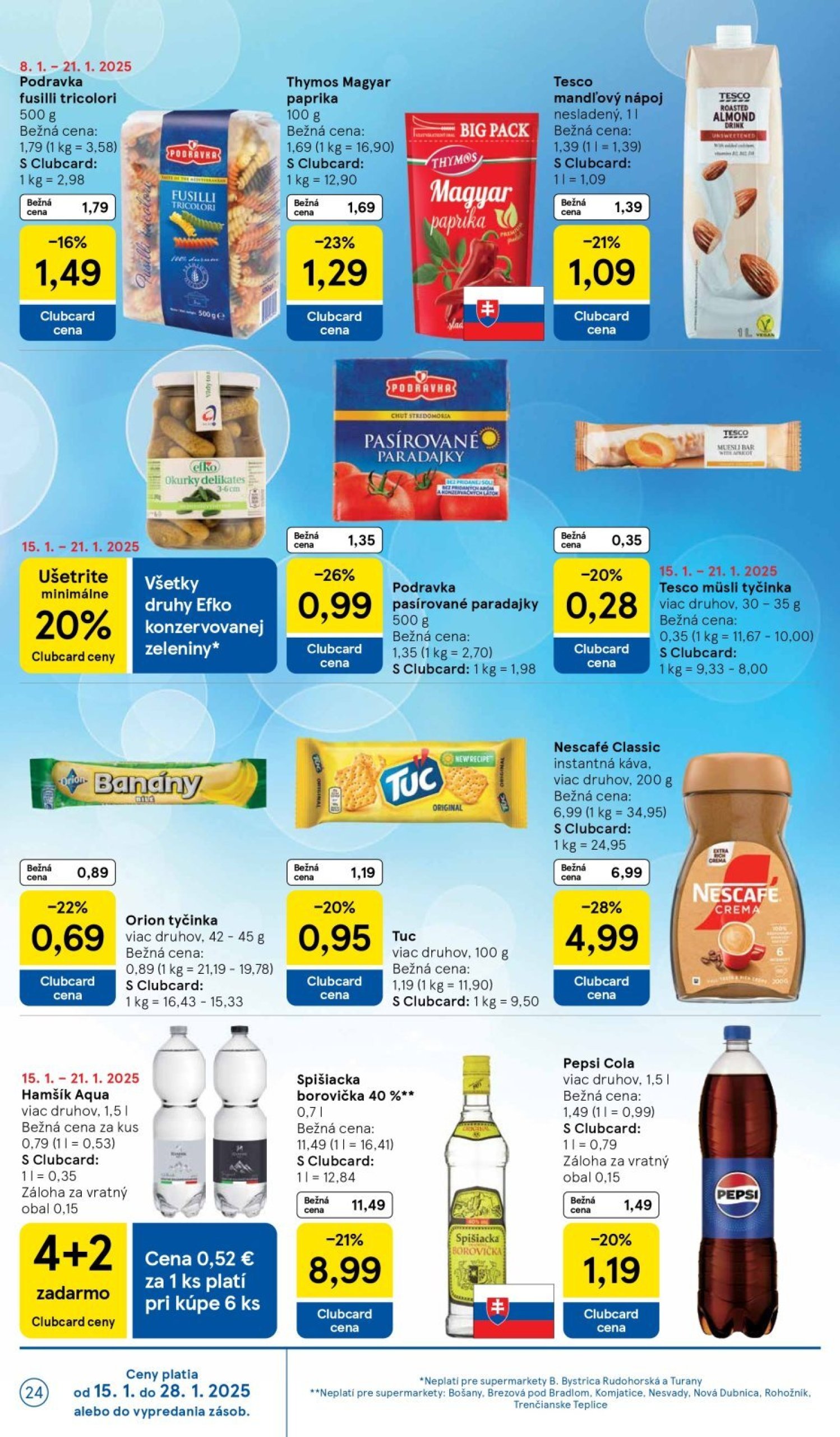 tesco - Tesco Supermarket leták platný od 15.01. - 21.01. - page: 24