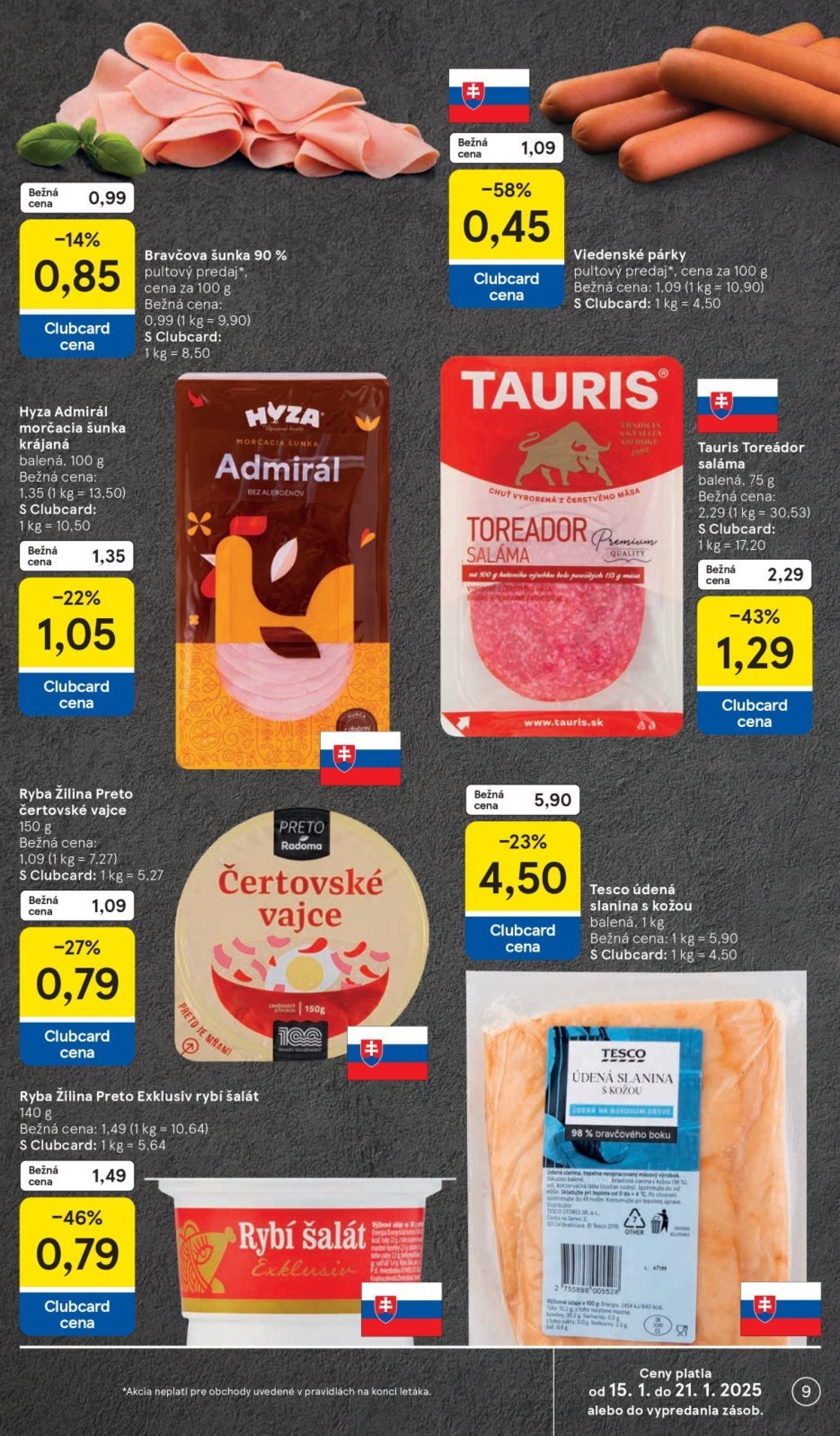 tesco - Tesco leták platný od 15.01. - 21.01. - page: 9